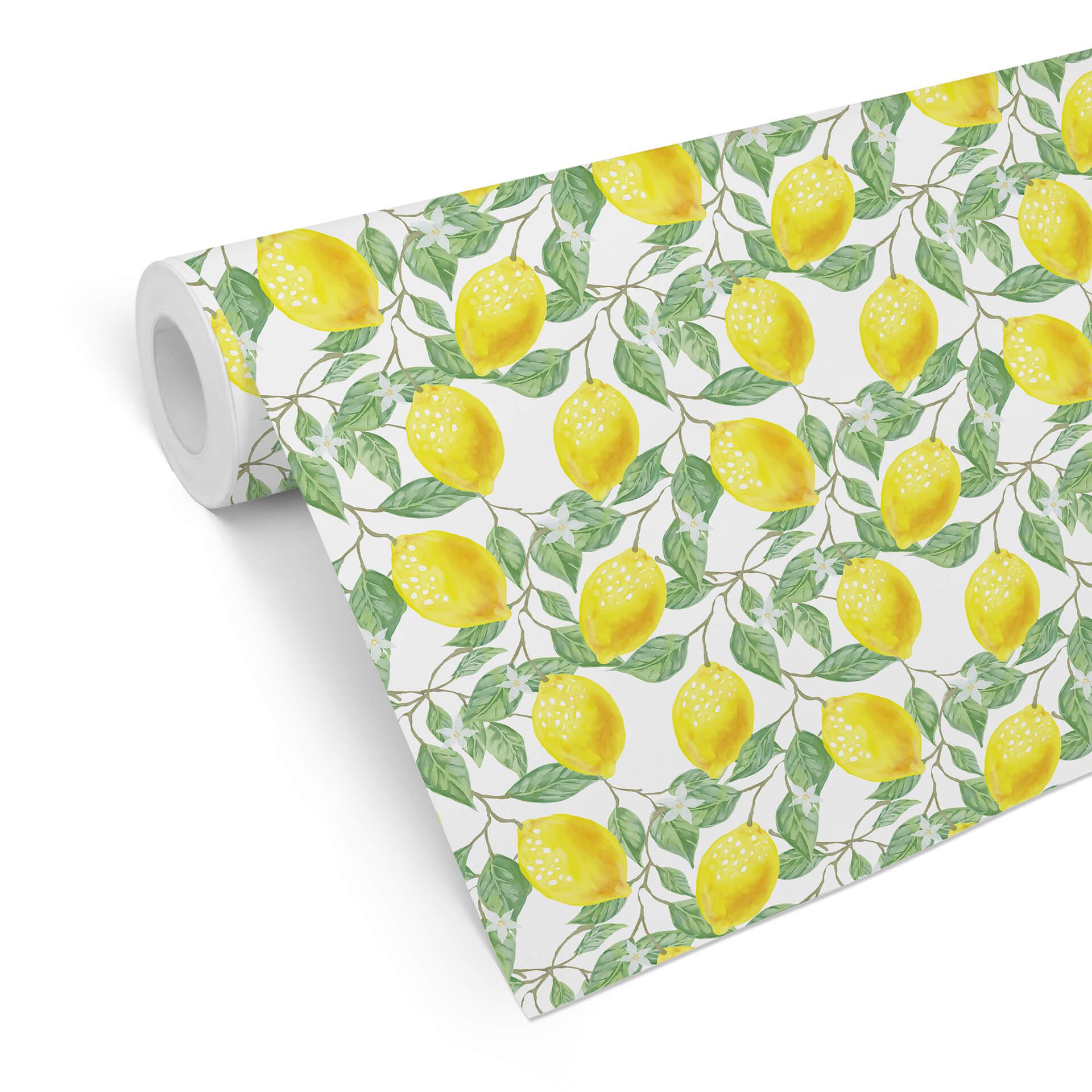 Fototapete Water Colour Lemons