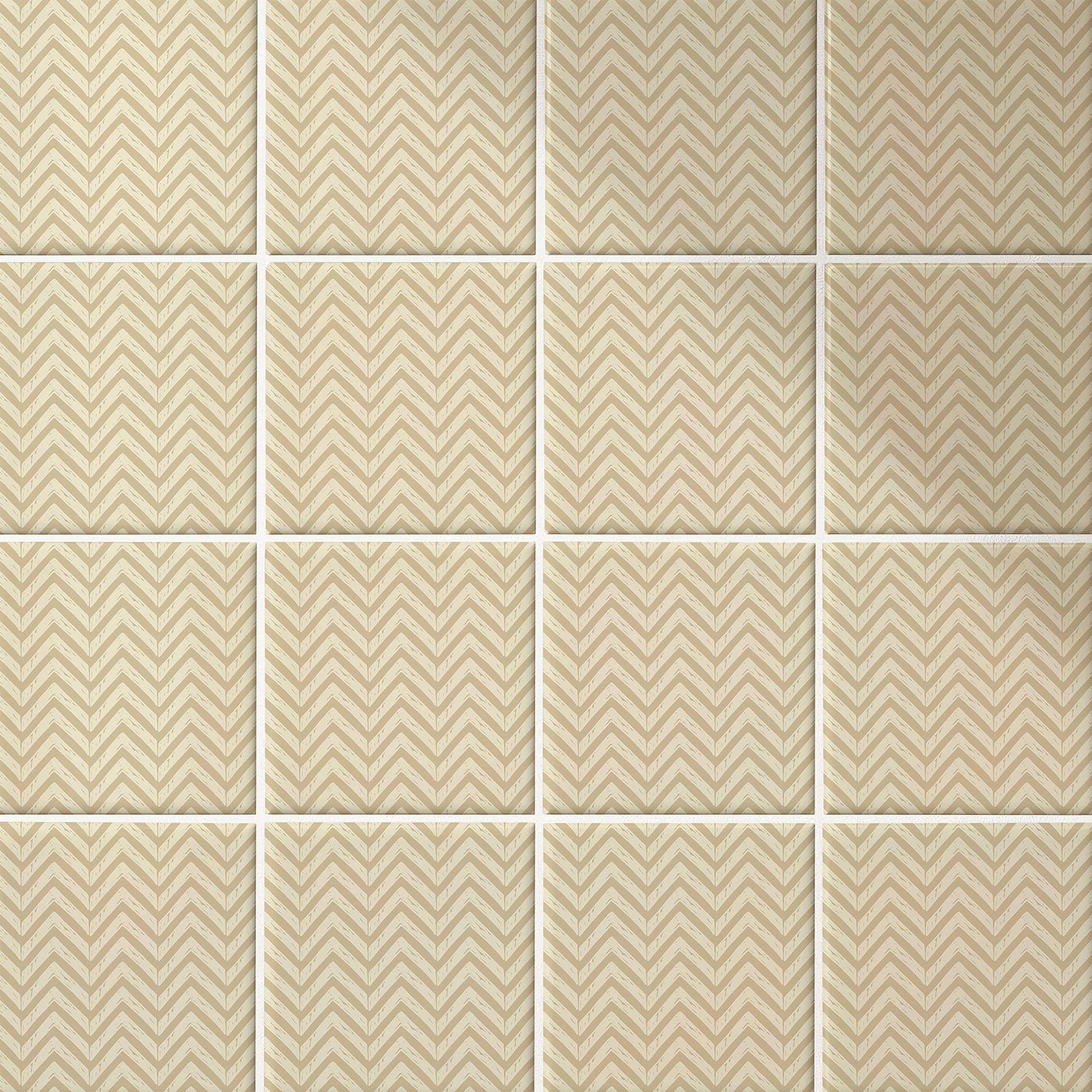 Azulejos Adhesivos Boho - espiga de arena - lote de 12