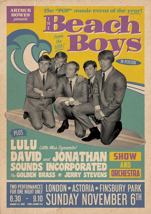 Plakat The Beach Boys - Live in London, plakat (59,4 x 84,1 cm)