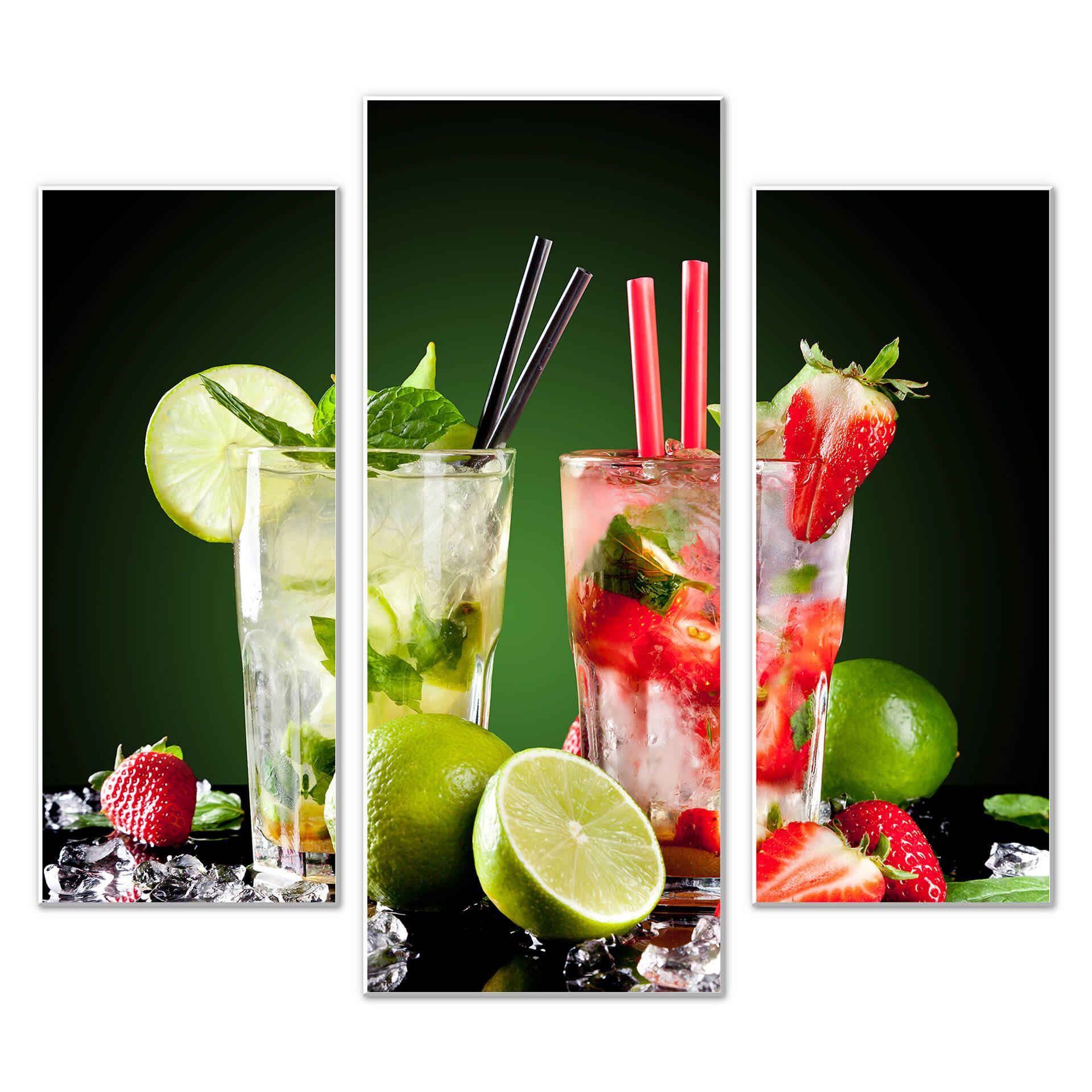 Tableau Forex - Heure du cocktail (tryptique)