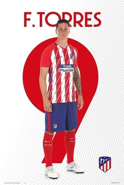 Plakat Atletico Madrid 2017/2018 - F, Torres, plakat (61 x 91,5 cm)