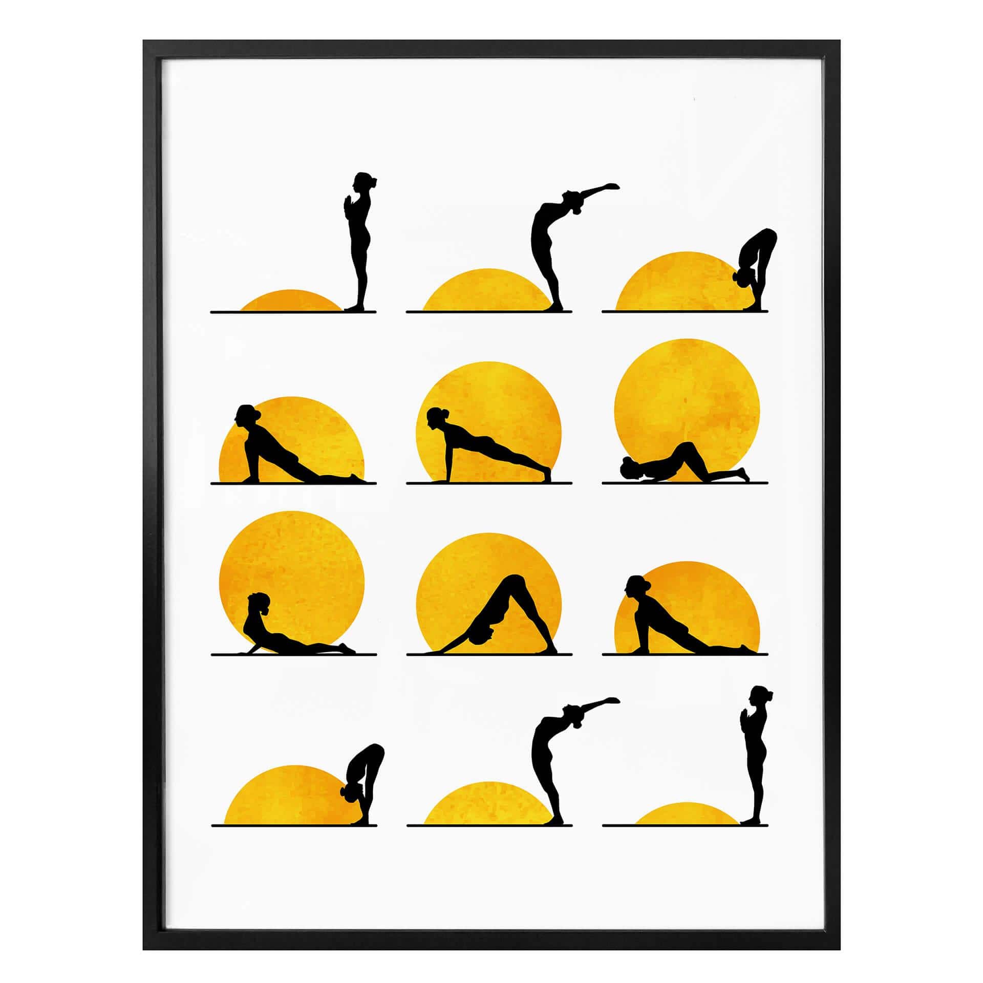 Plakat - Kubistika - Yoga