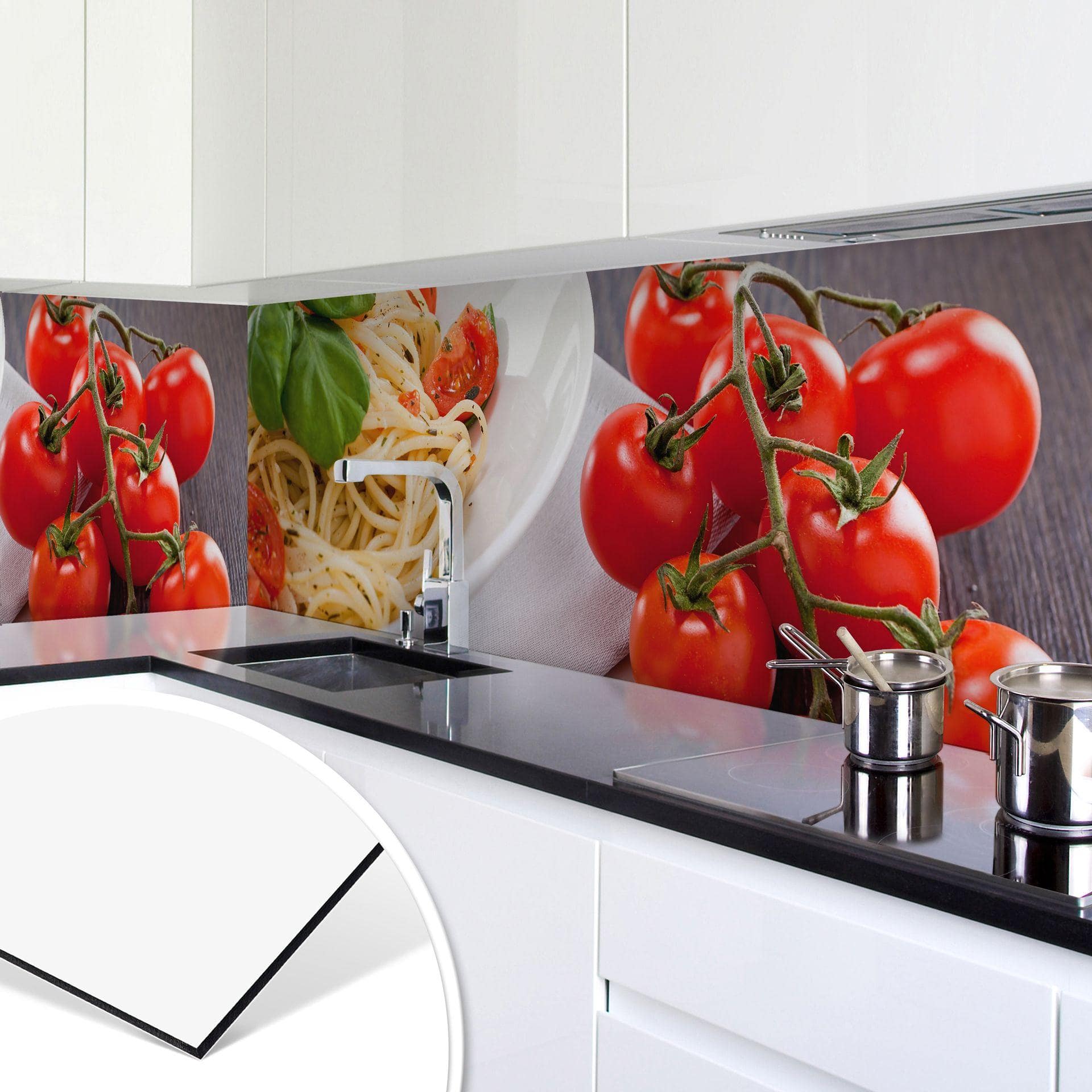 Revêtement pour cuisine - Alu-Dibond - Pâtes italiennes
