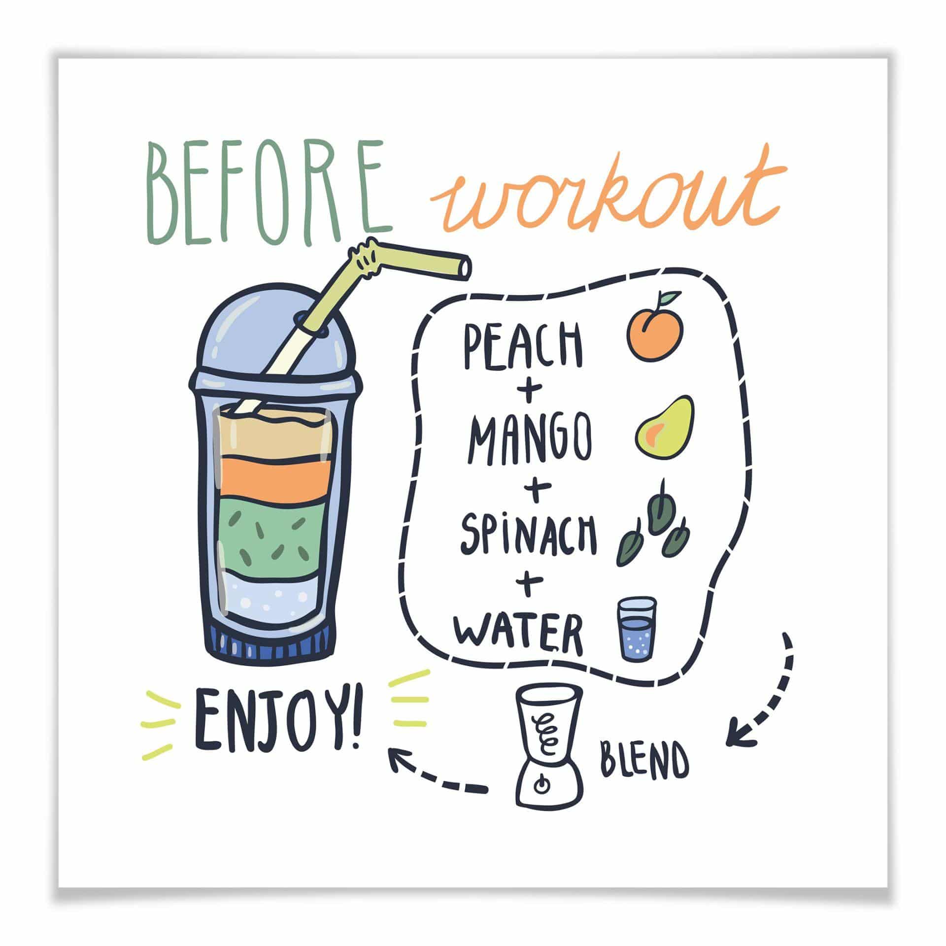 Poster - Before Workout - carré