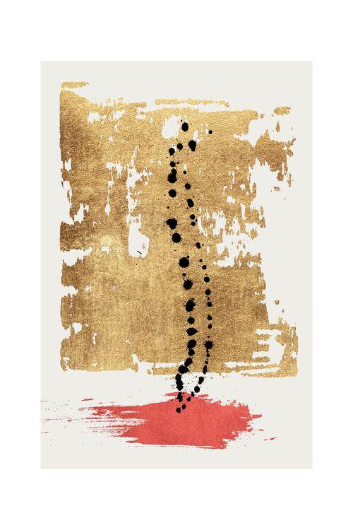Plakat kunsttryk Kubistika - Drip drop, plakat (40 x 60 cm)