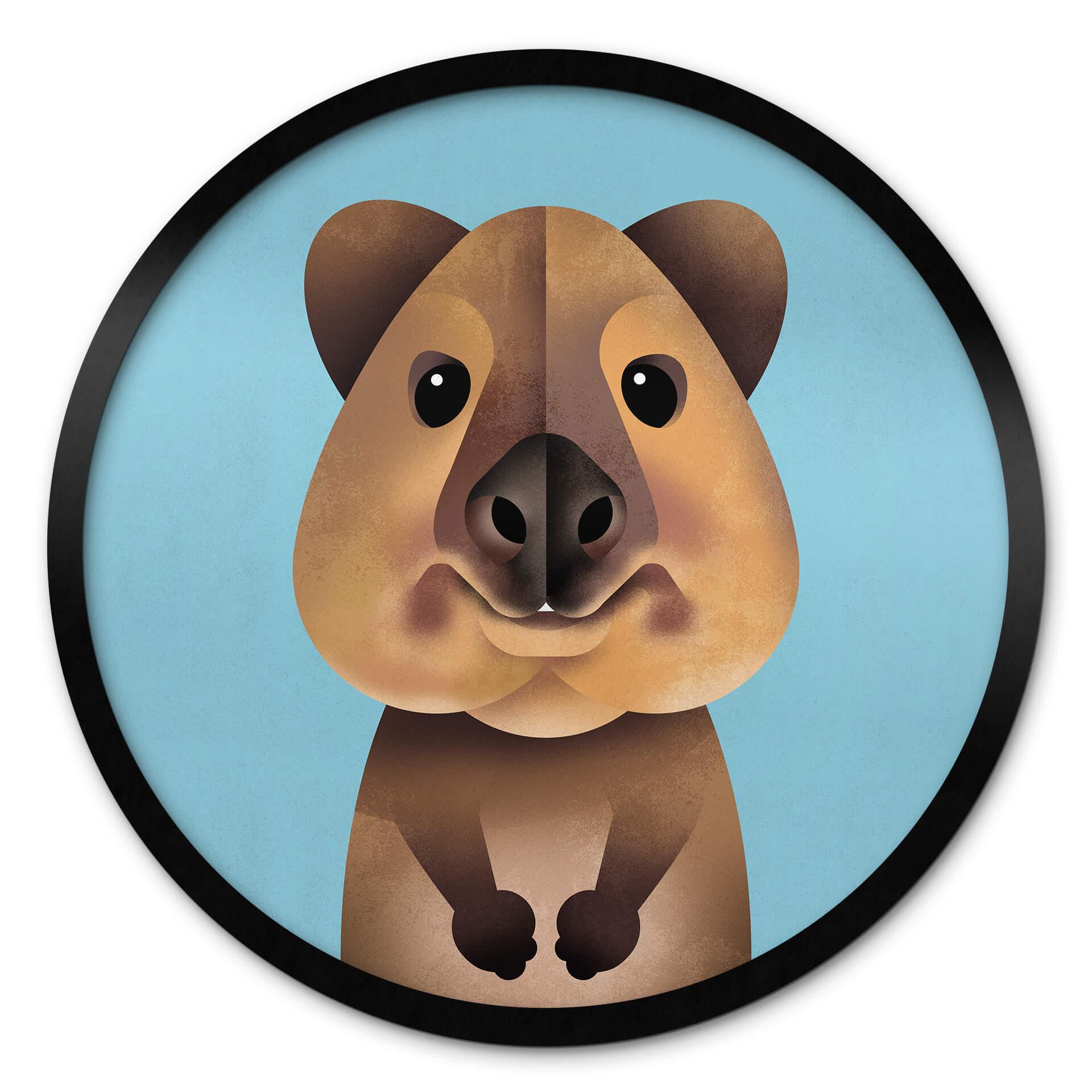 Plakat Braun - Quokka