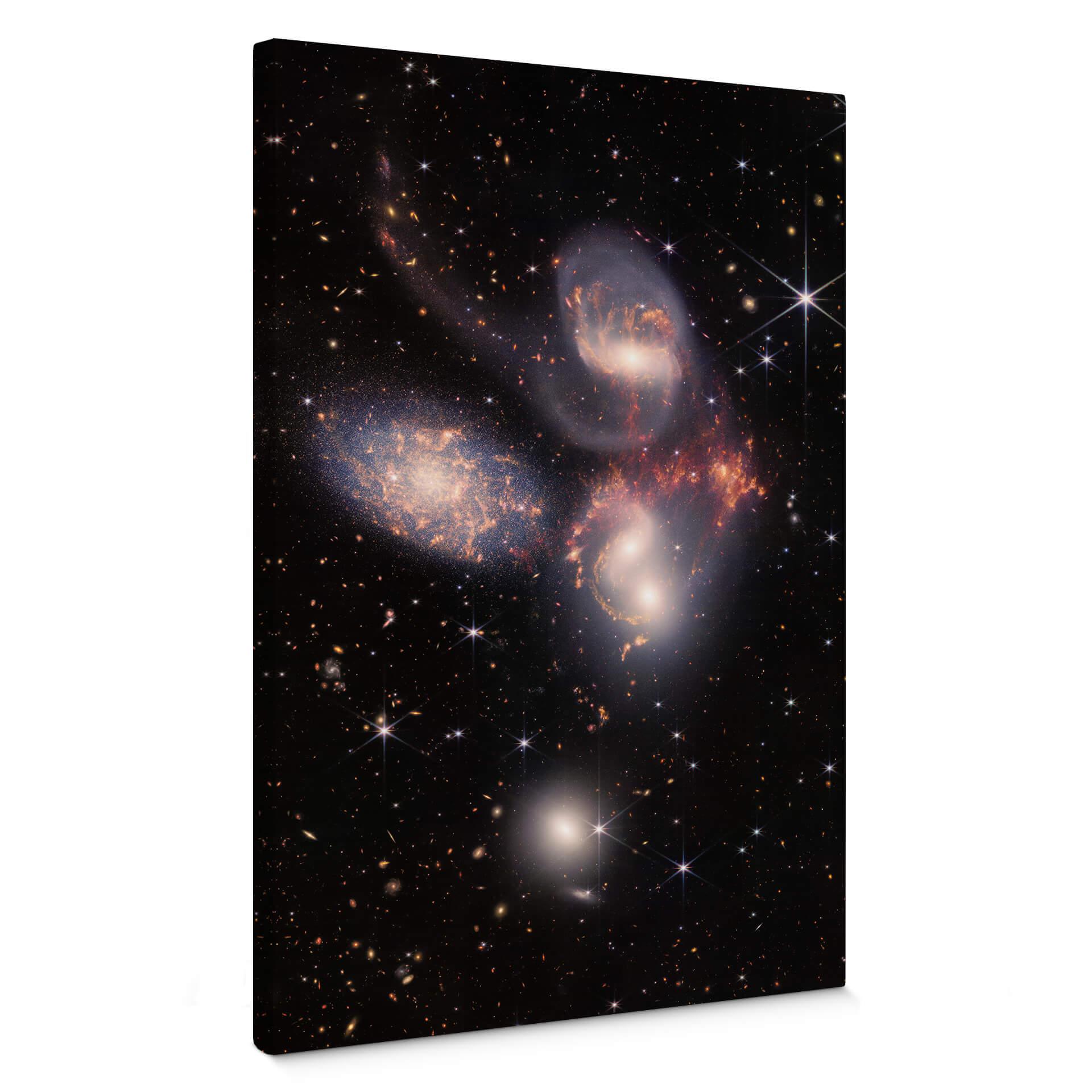 Lienzo Telescopio James Webb - Quinteto de Stephan