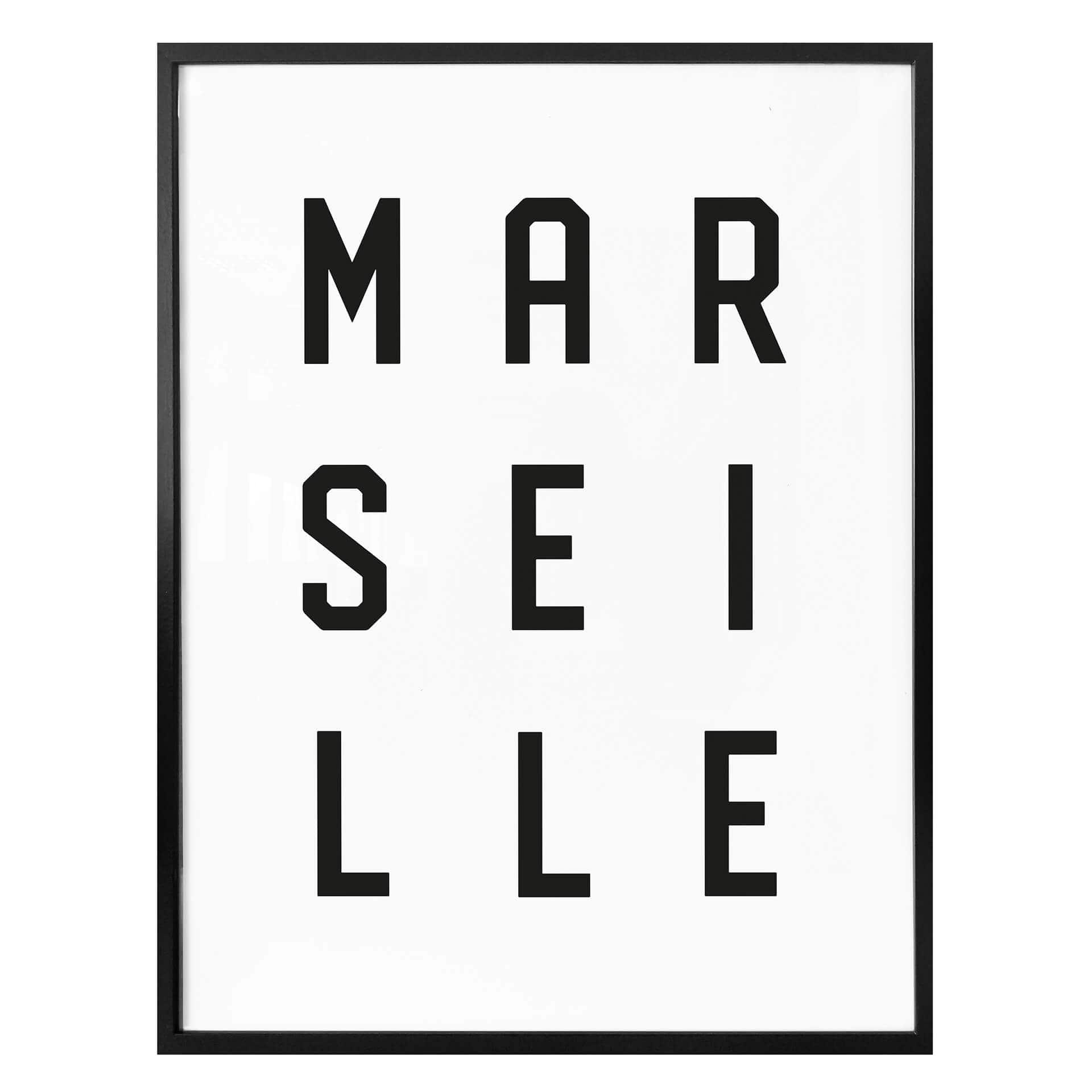 Póster - Tipografía Marsella
