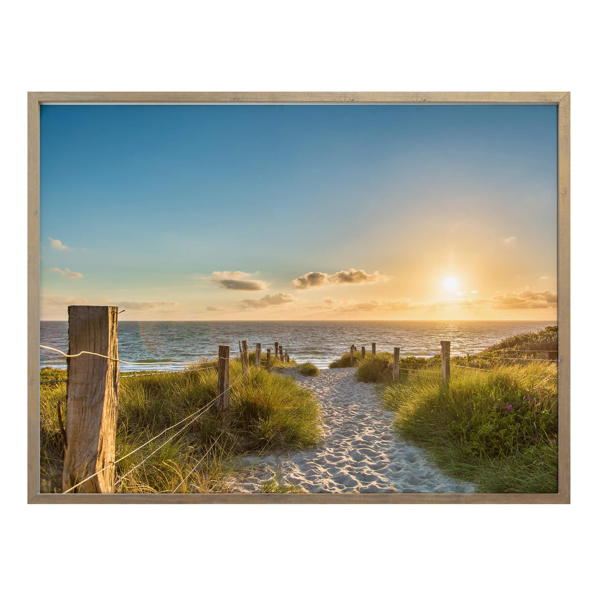 Póster Puesta de sol en el mar Báltico