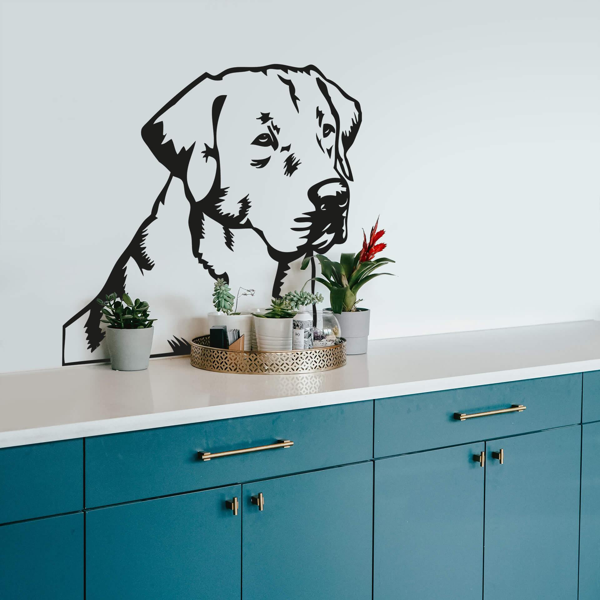Sticker mural - Golden retriever