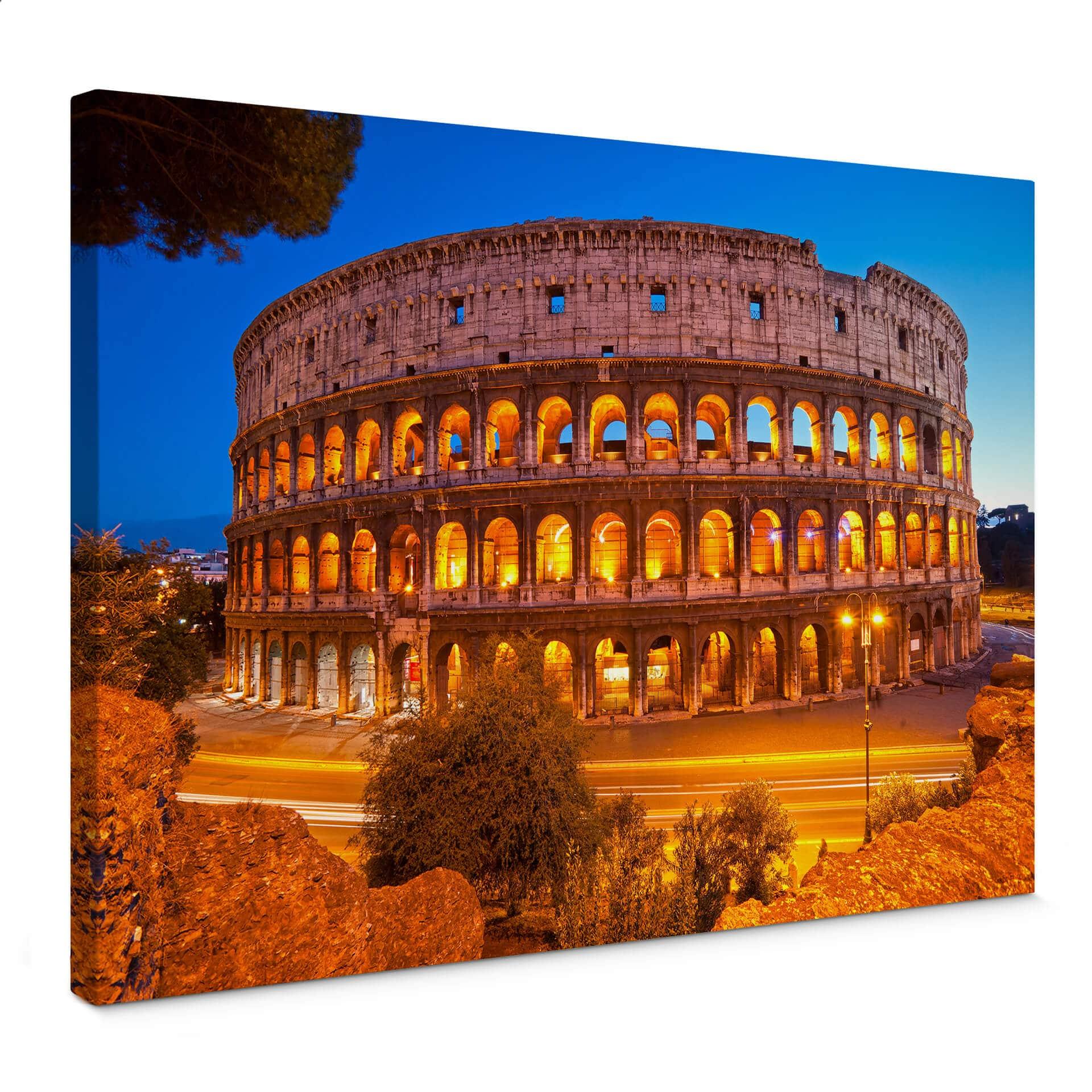 Colosseum om natten - Lærredsprint