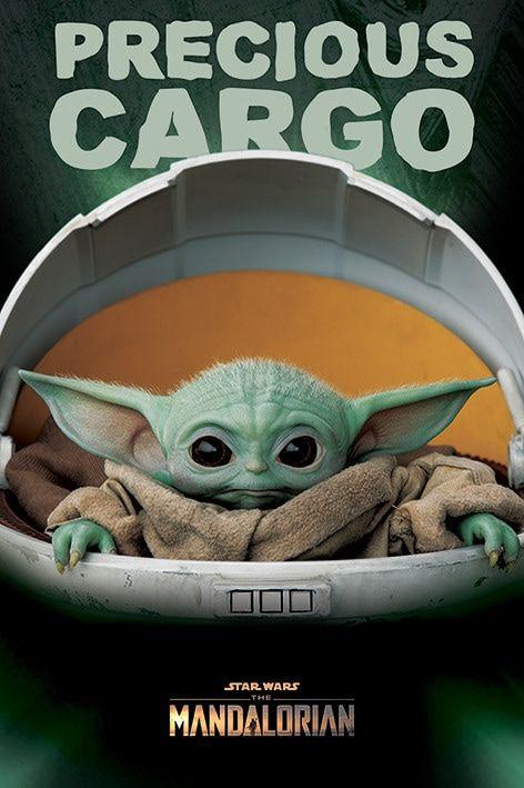 Poster, Filmposter Star Wars: The Mandalorian - Precious Cargo (Baby Yoda) 61x91,5 cm