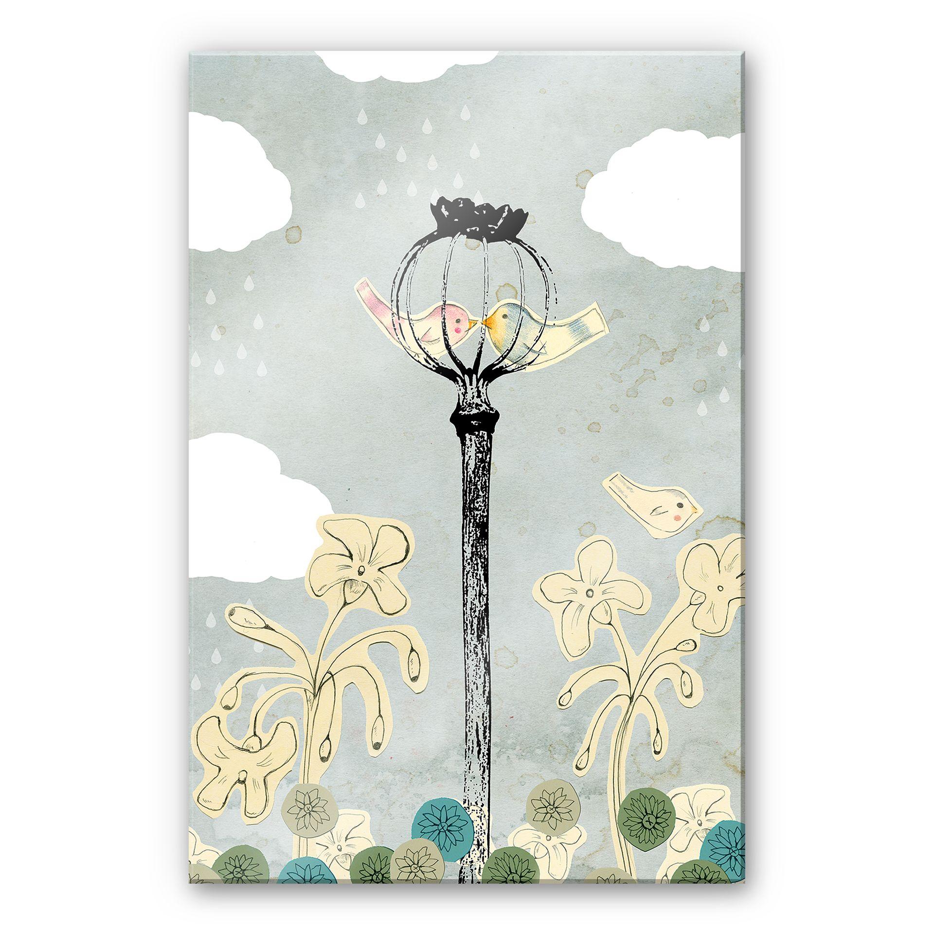 Tableau en verre acrylique - Loske - Coquelicot
