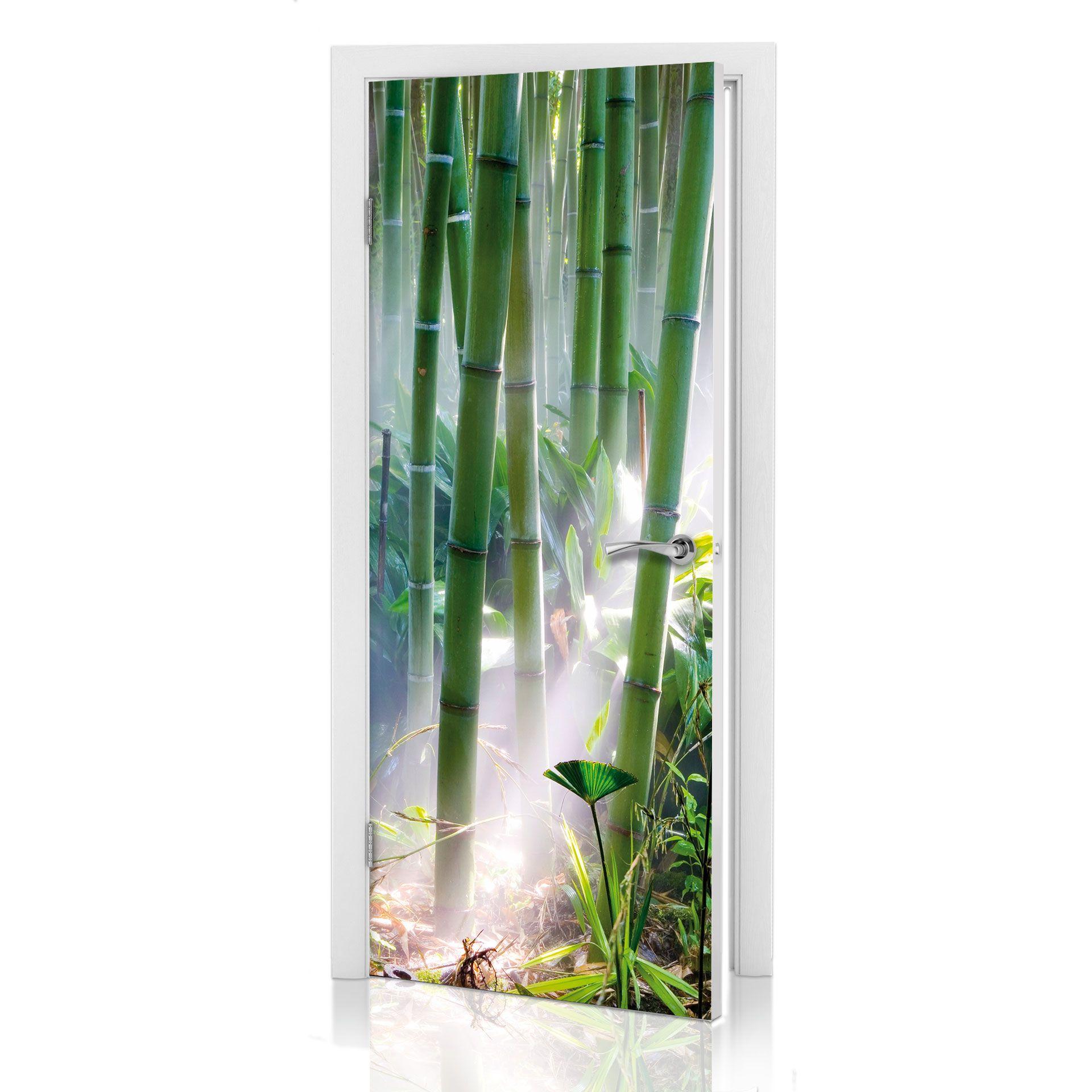 Poster de Porte - Forêt de Bambous