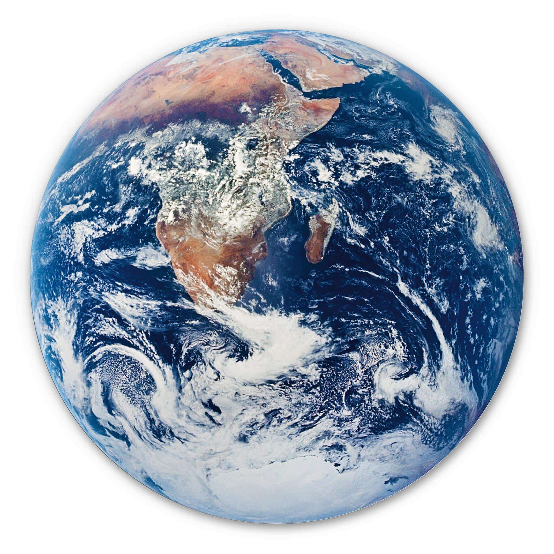 Tableau en Alu-Dibond - La Terre - Rond