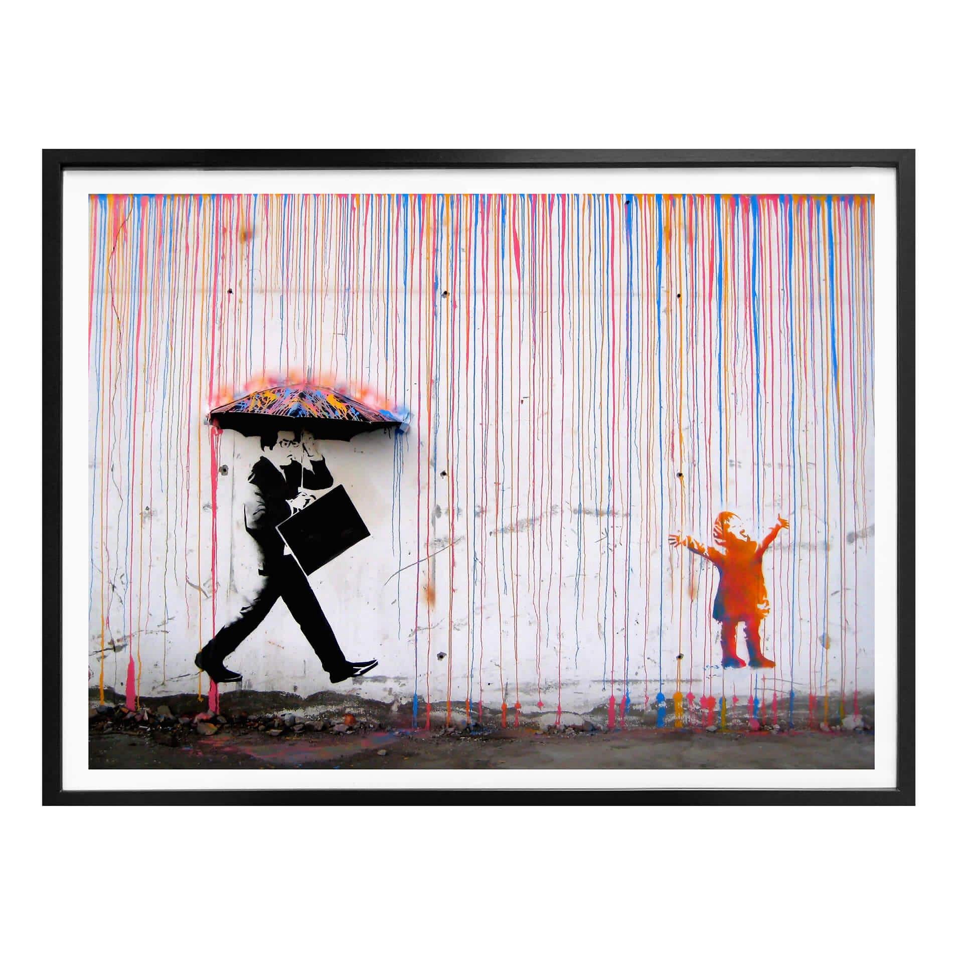 Plakat - Banksy - Coloured Rain