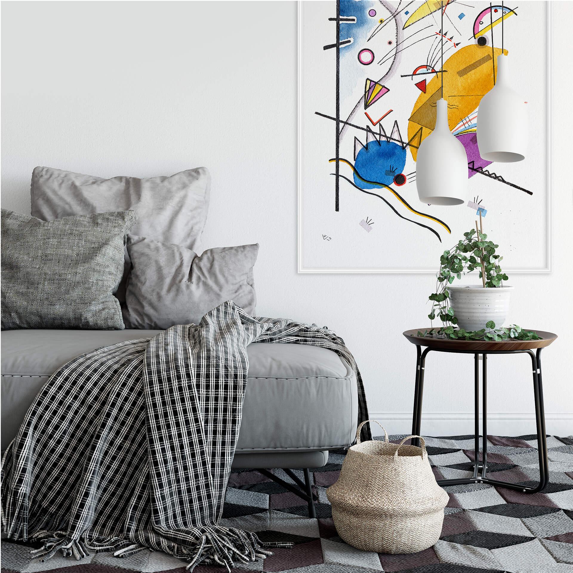 Zelfklevende Poster Kandinsky - Stripe
