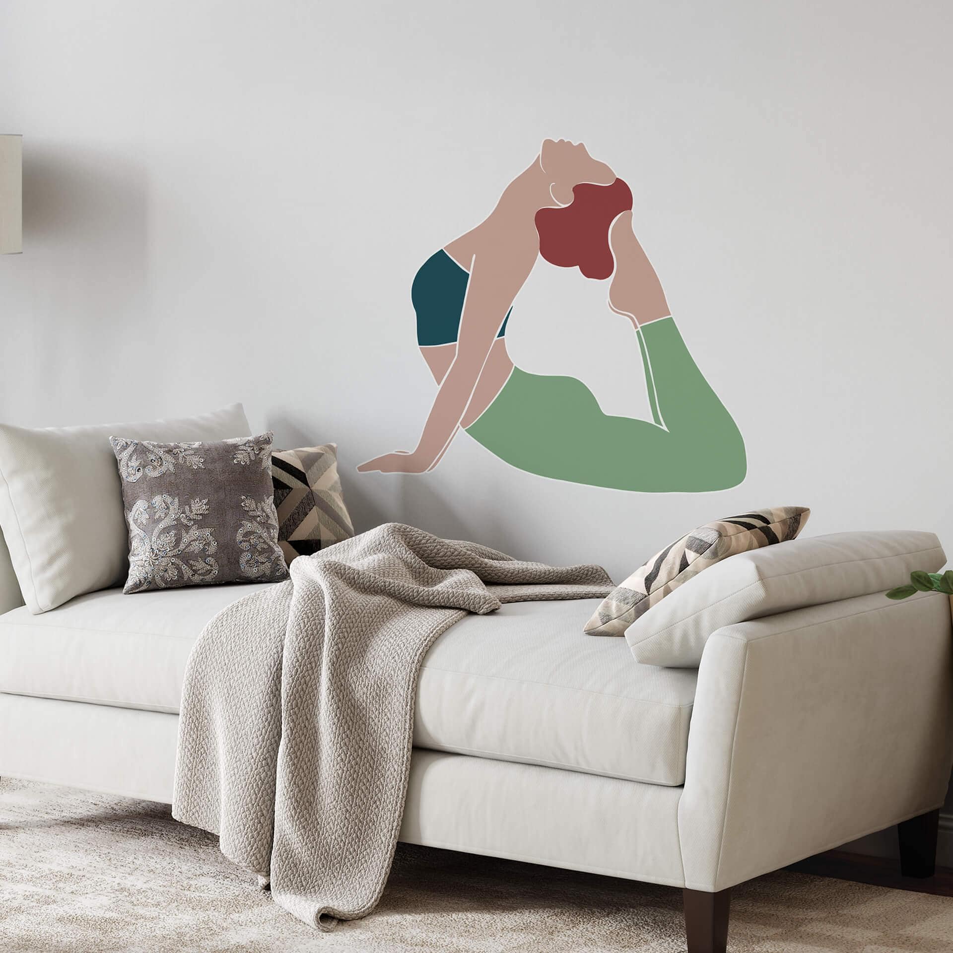 Muursticker Yoga Cobra