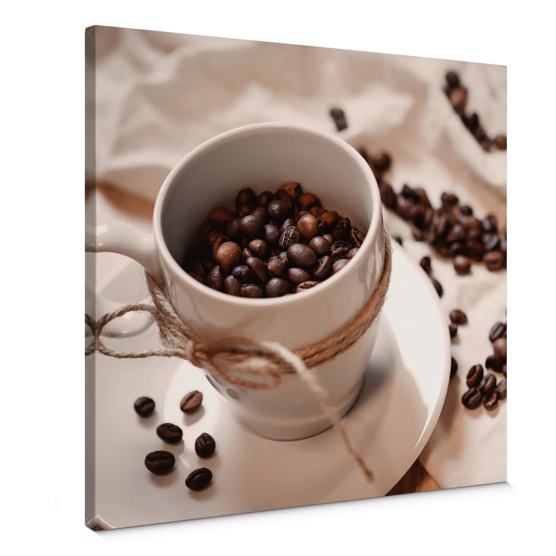 Lienzo Coffee Magic - Cuadrado