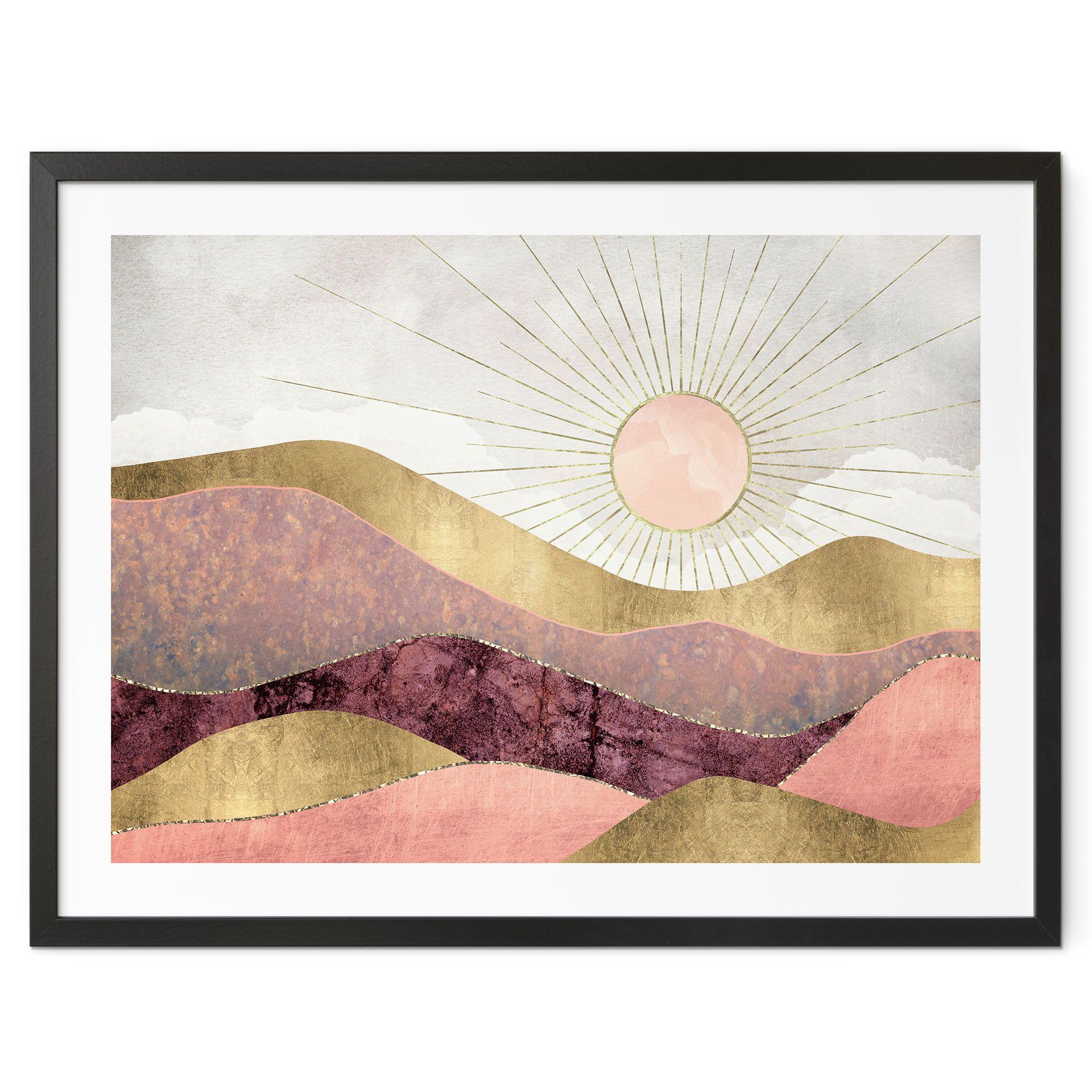Póster SpaceFrog Designs - Sol rosa