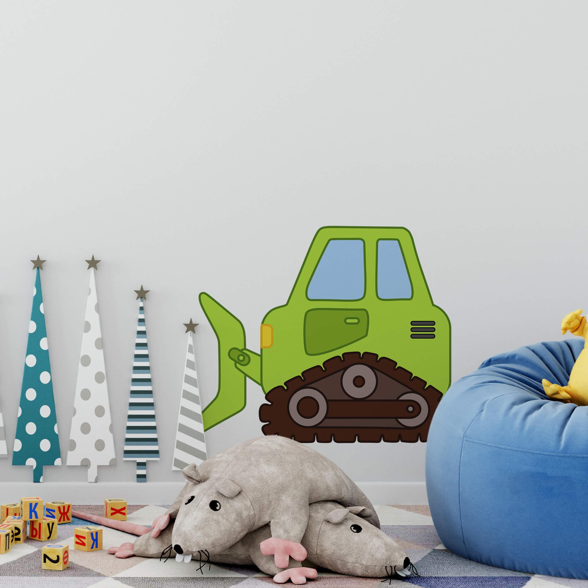 Bulldozer 2 wallsticker