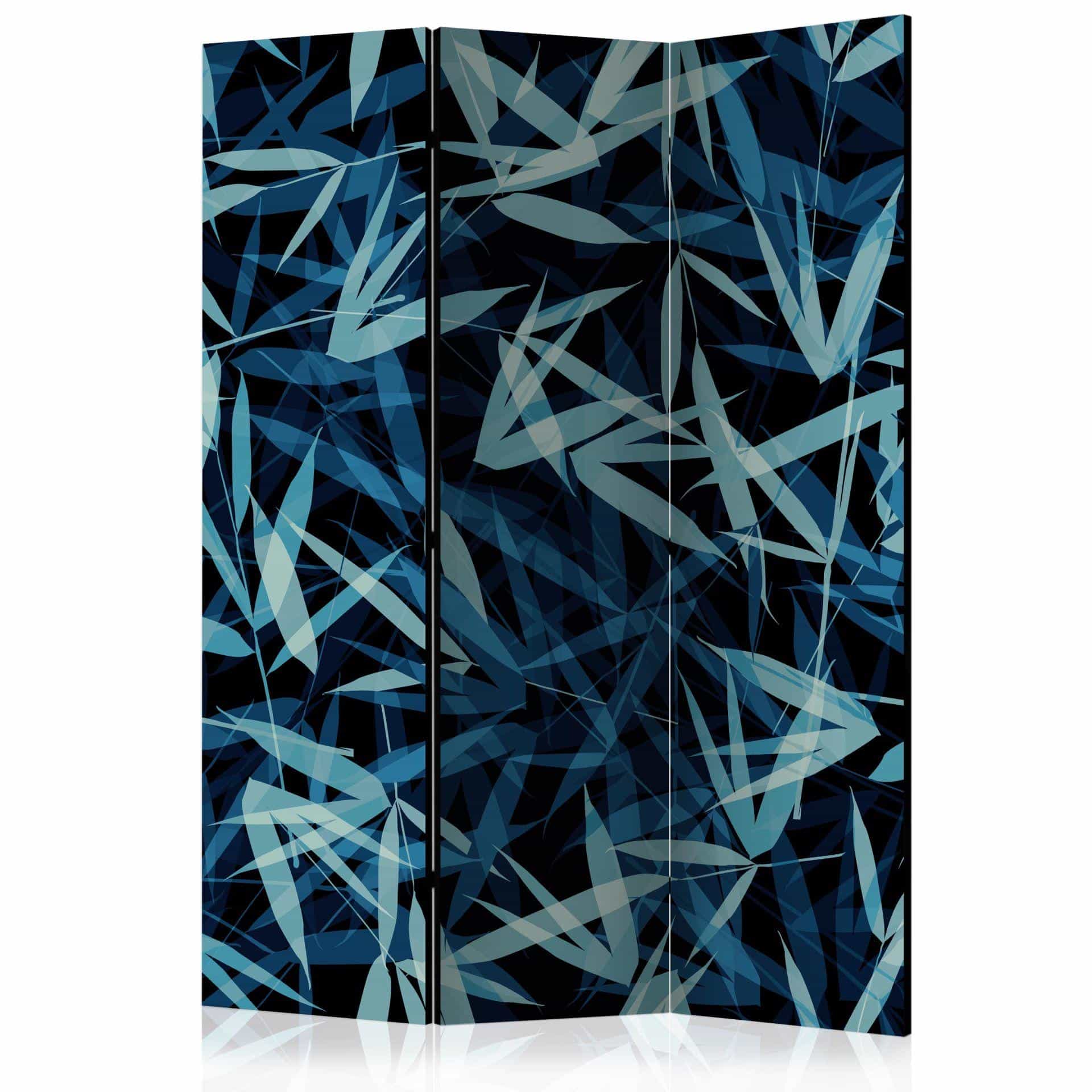 Screen room divider - Vildmark om natten, 3-delt