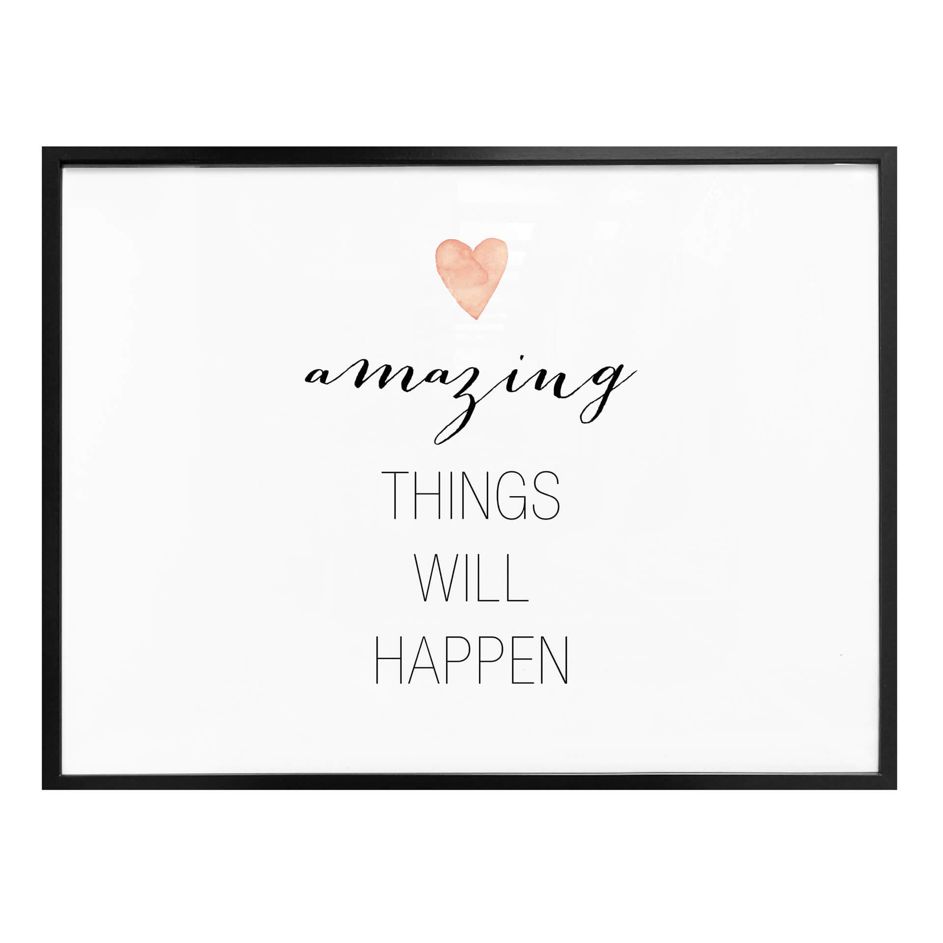 Plakat - Confetti & Cream - Amazing things will happen