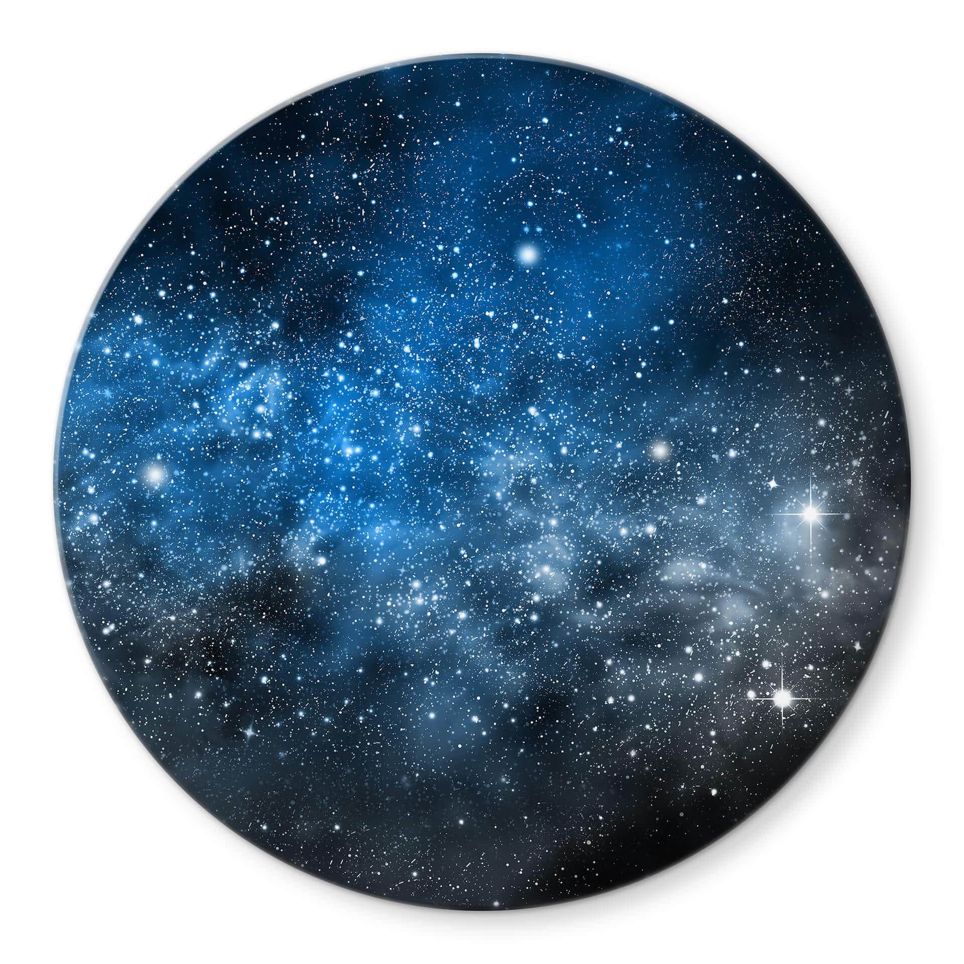 Tableau sur verre Espace - Rond