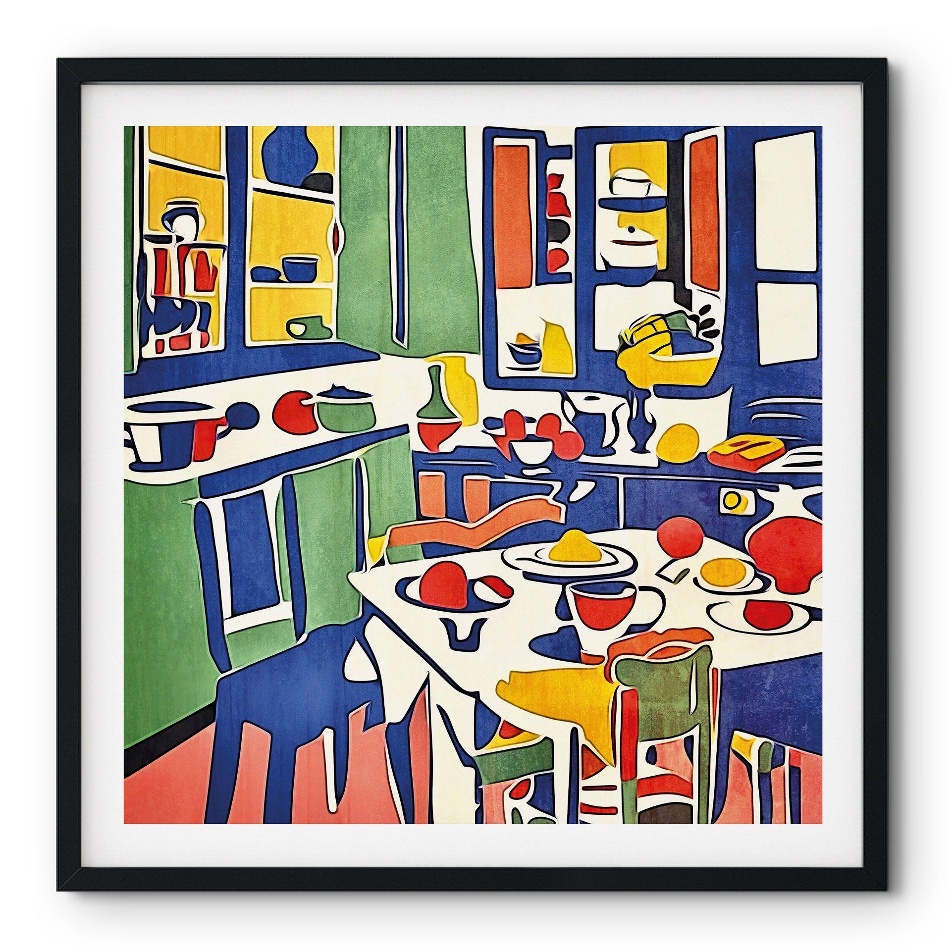 Póster En la cocina - Inspirado en Matisse - Zamart