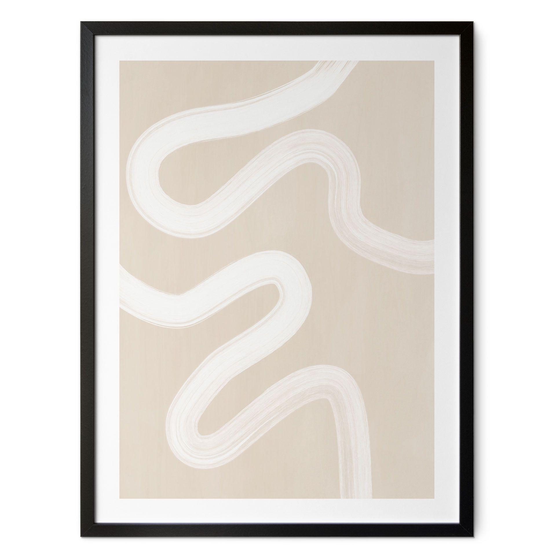 Póster One Line Art - Corriente suave - Ristova