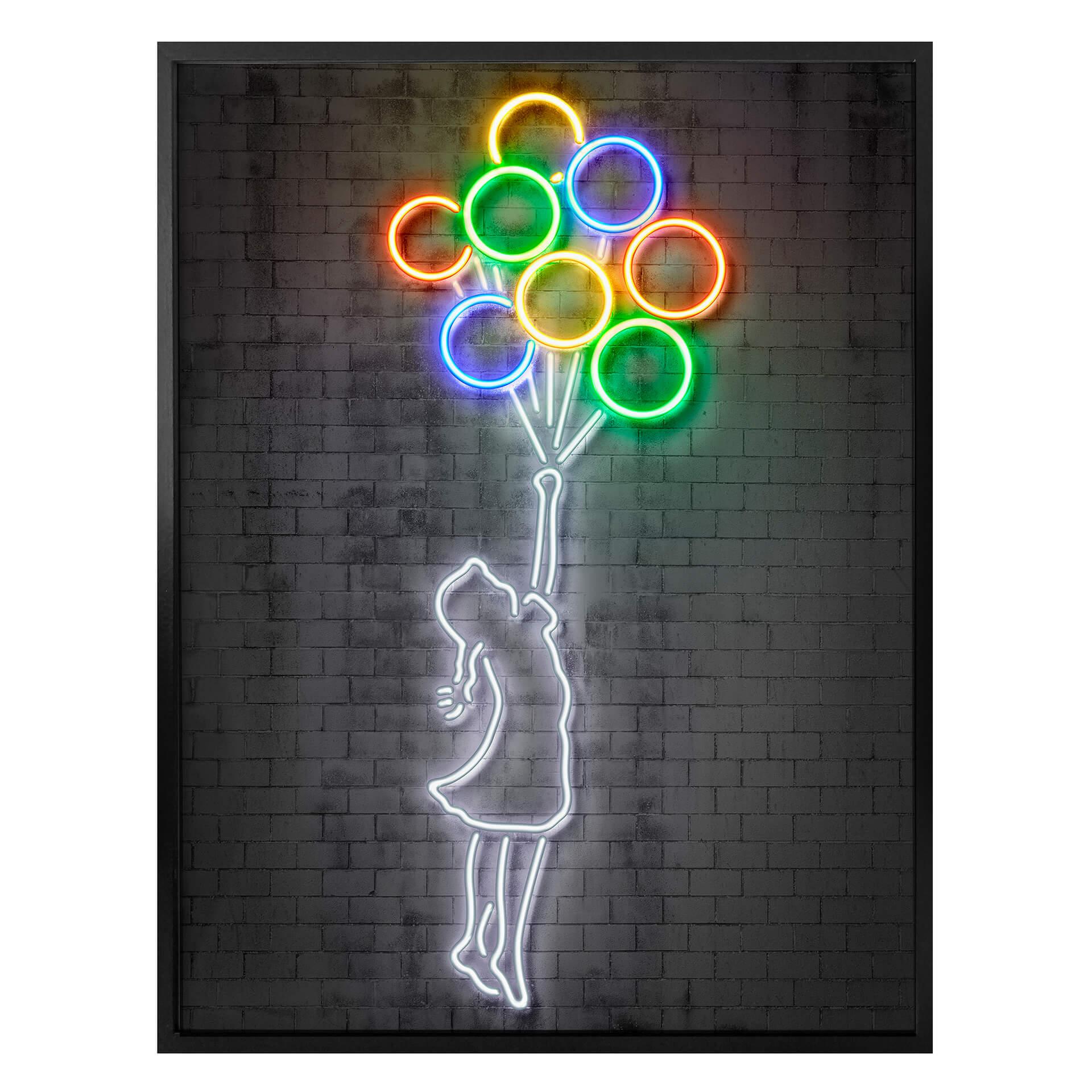 Póster Mielu - Globos voladores