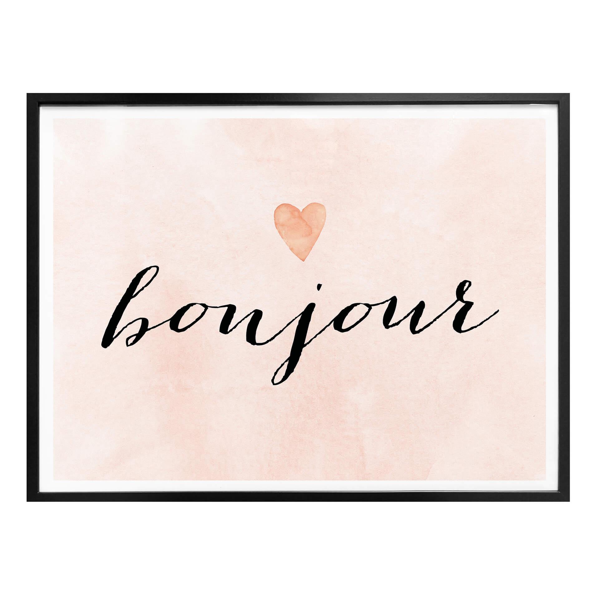 Póster Confetti & Cream - Bonjour