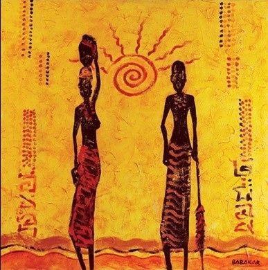 Plakat The Sun kunsttryk, Babakar (30 x 30 cm)