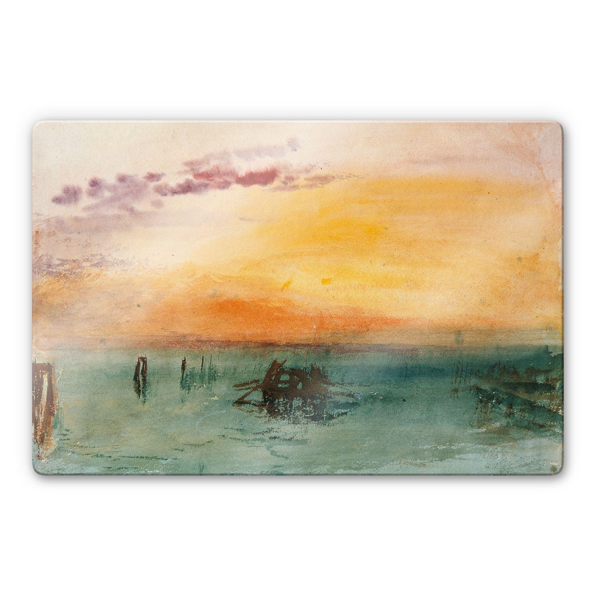 Glasbillede - Turner - Venedig set fra Fusina