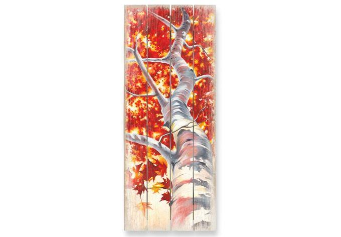 Holzbild Müller - Ahornbaum - Panorama - 100x40 cm