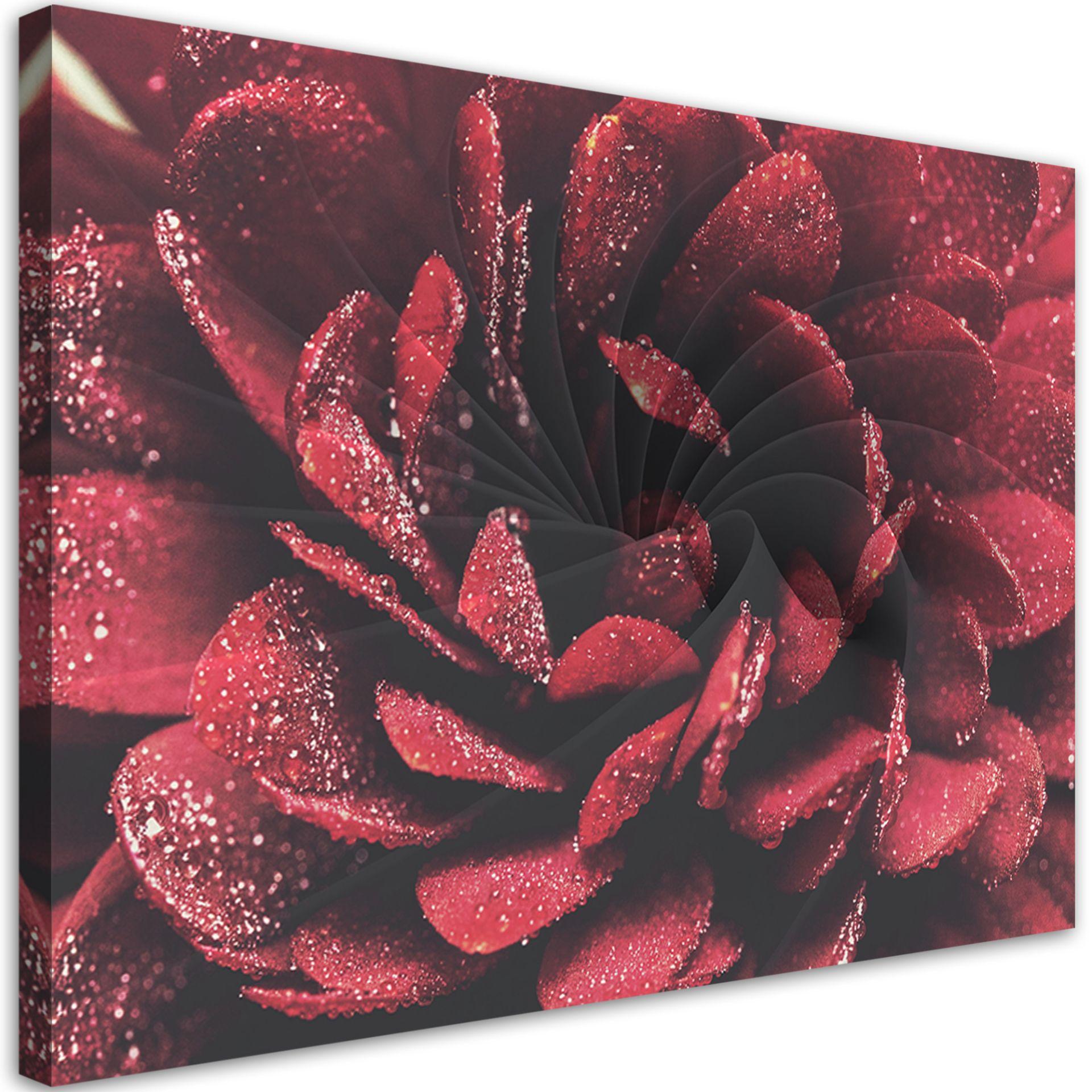 Canvasbillede, Makro blomst