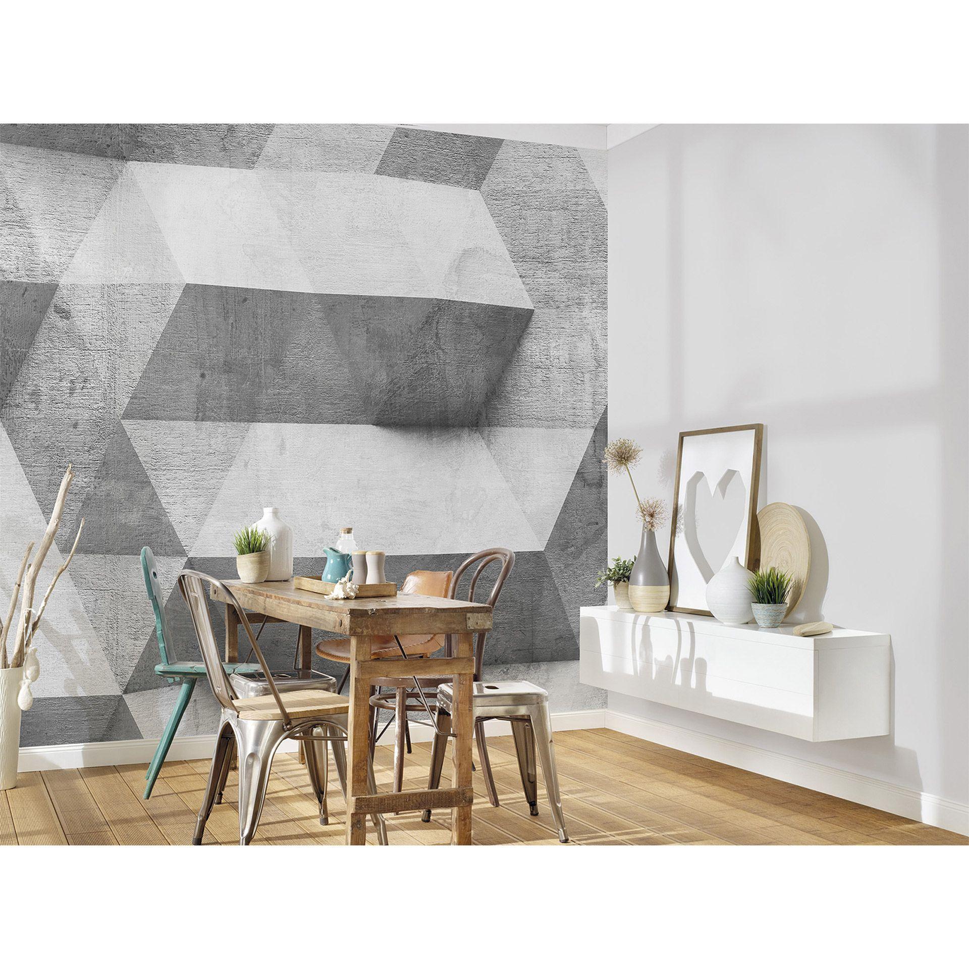 fototapet Designwalls i grå non-woven tapet ConcreteSurface betonlook 