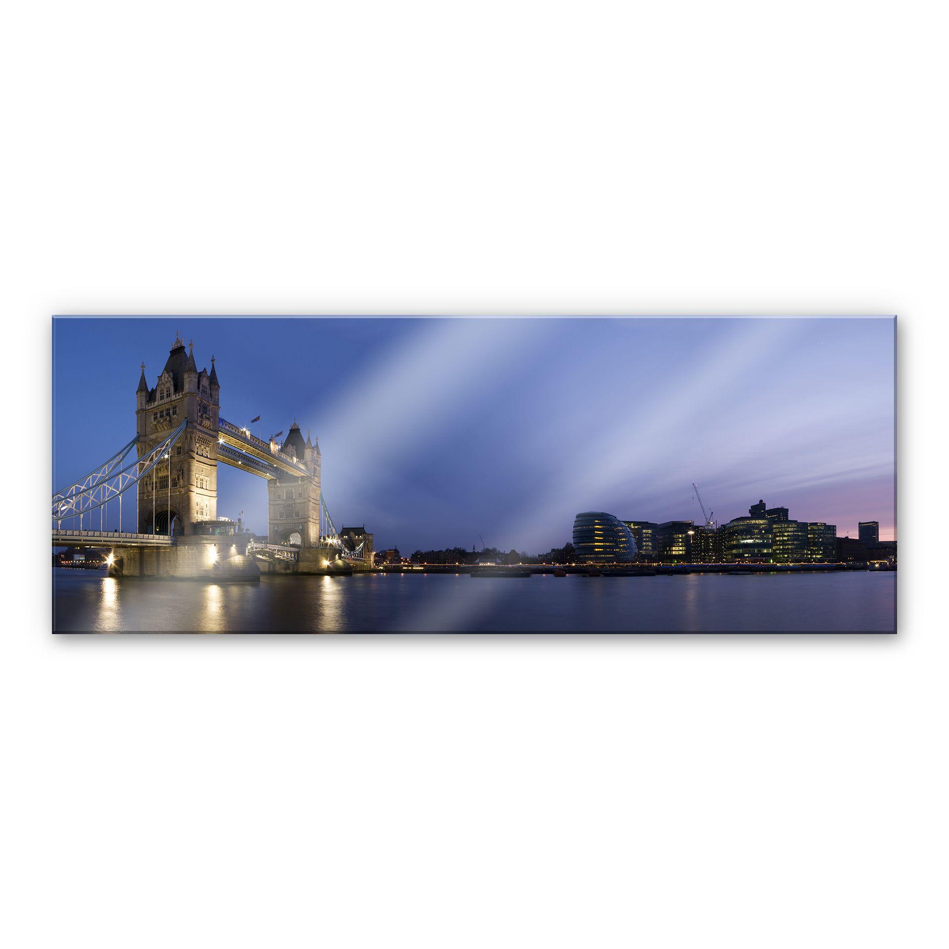 Akrylbillede Tower Bridge på Themsen - Panorama