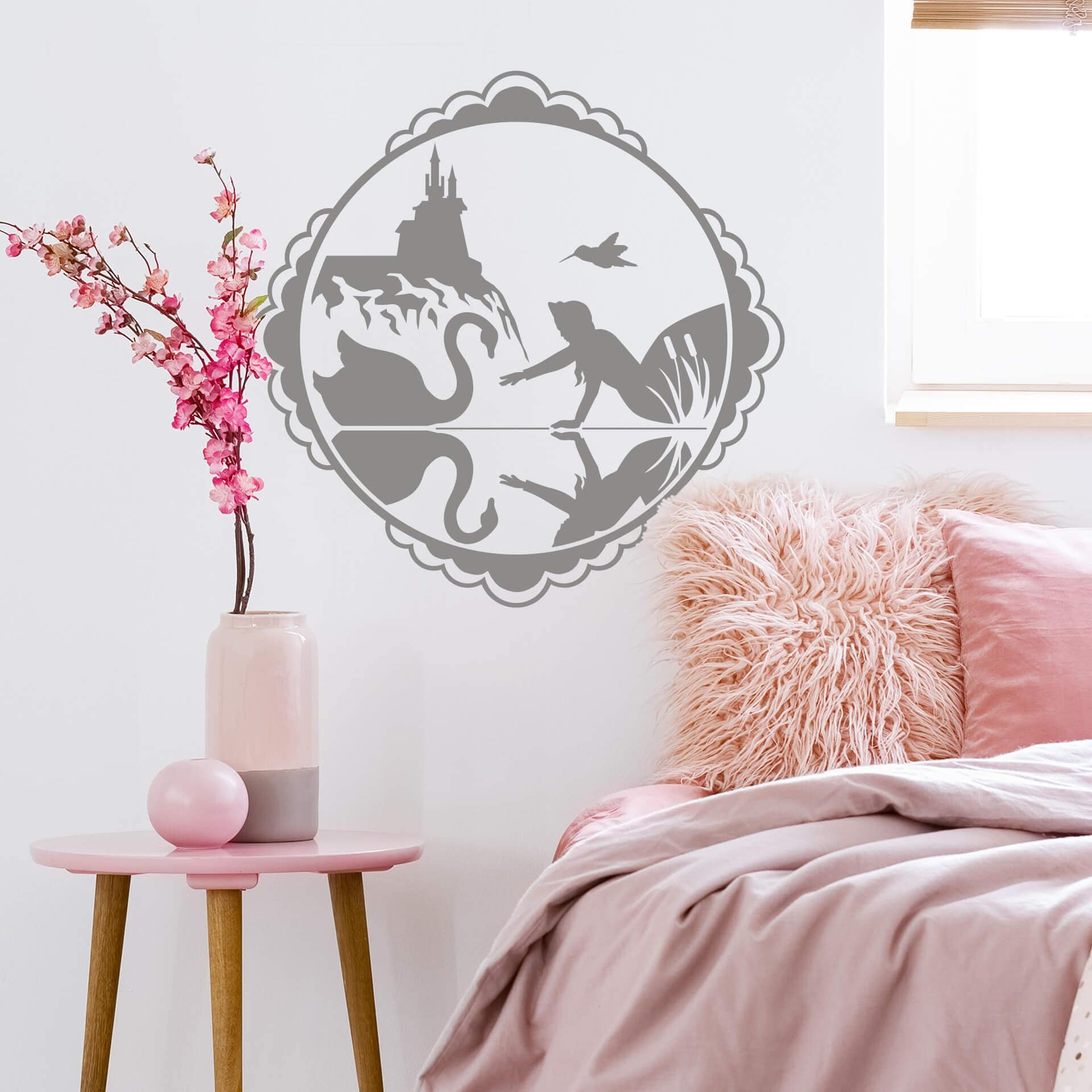 Sticker mural - Le monde fantastique- Cygne