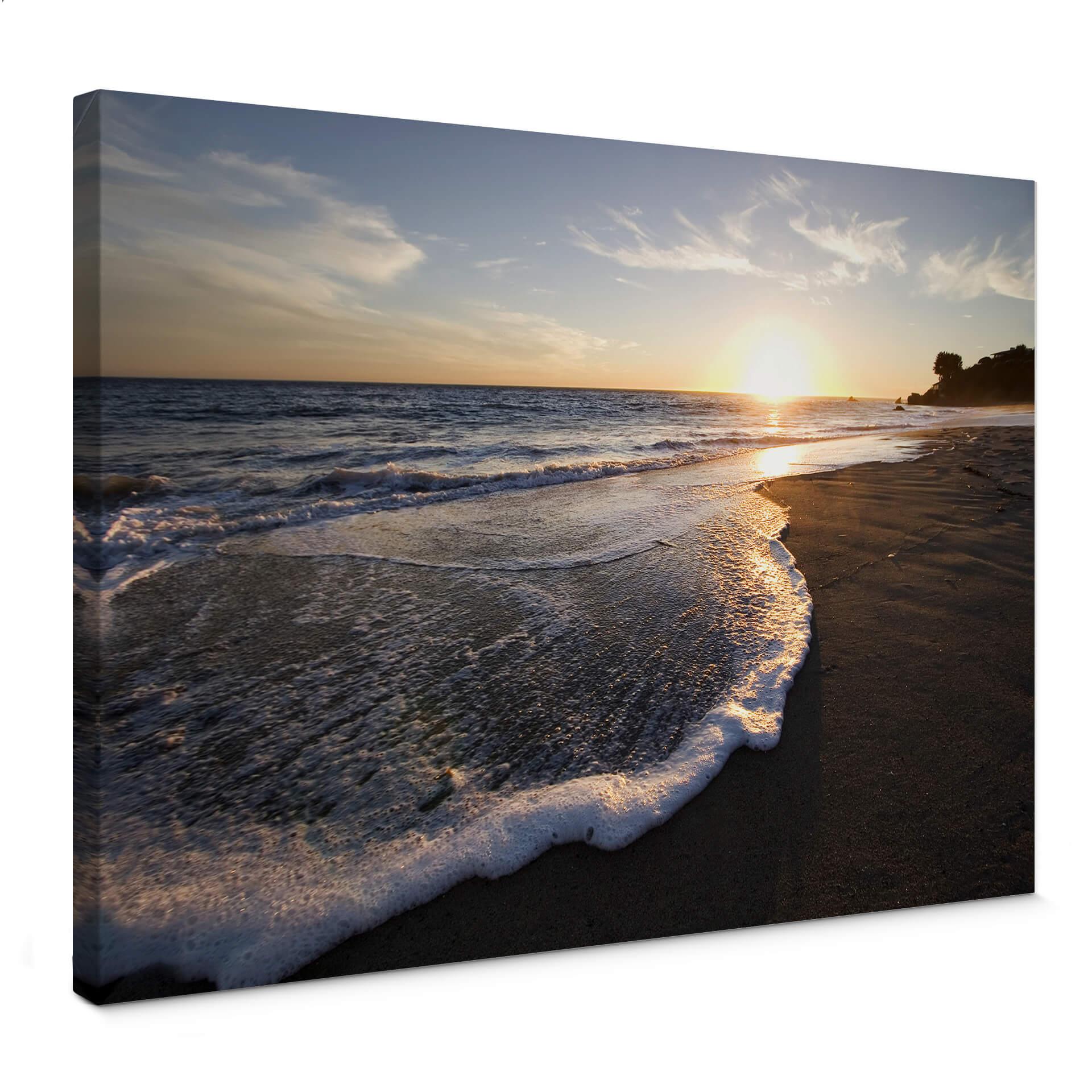 Lienzo puesta de sol junto al mar