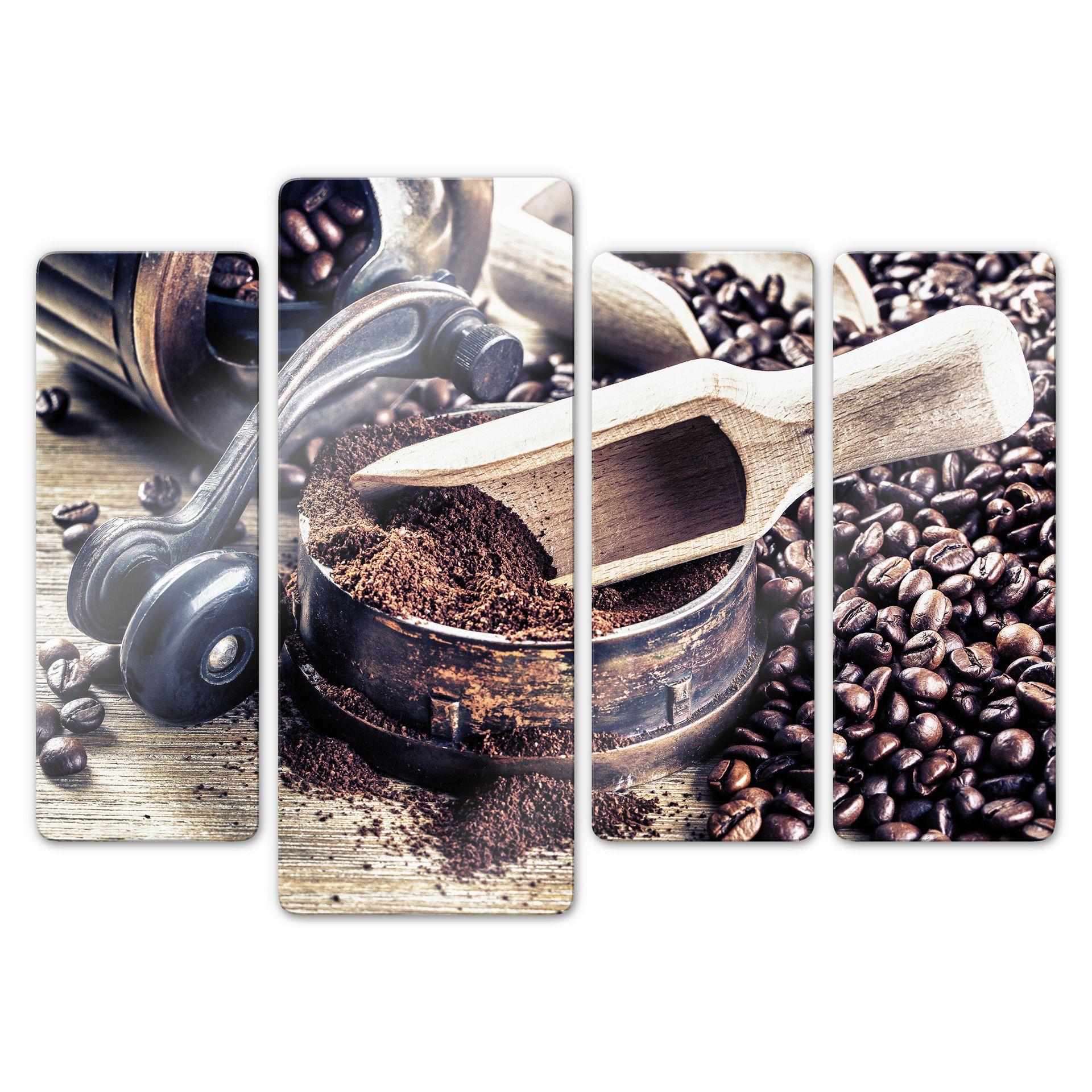 Glasbillede - Kaffe Aroma (4 dele)