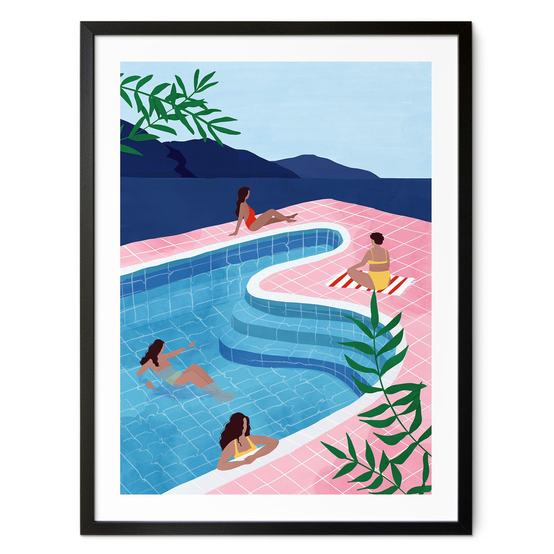Póster Relajándose en la piscina - Tomljanovic