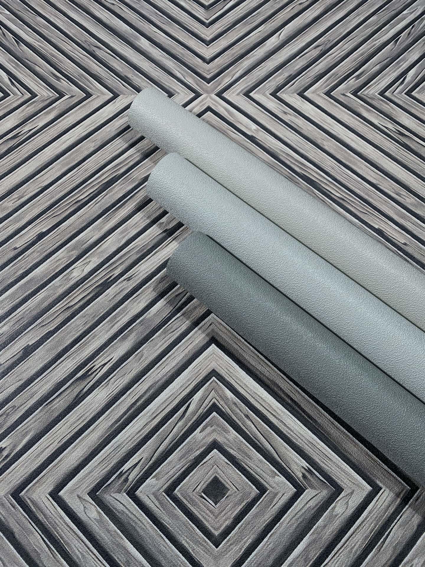 Papier Peint Géométrique Effet Bois Et Carreaux Gris – AS Creation 36913-2