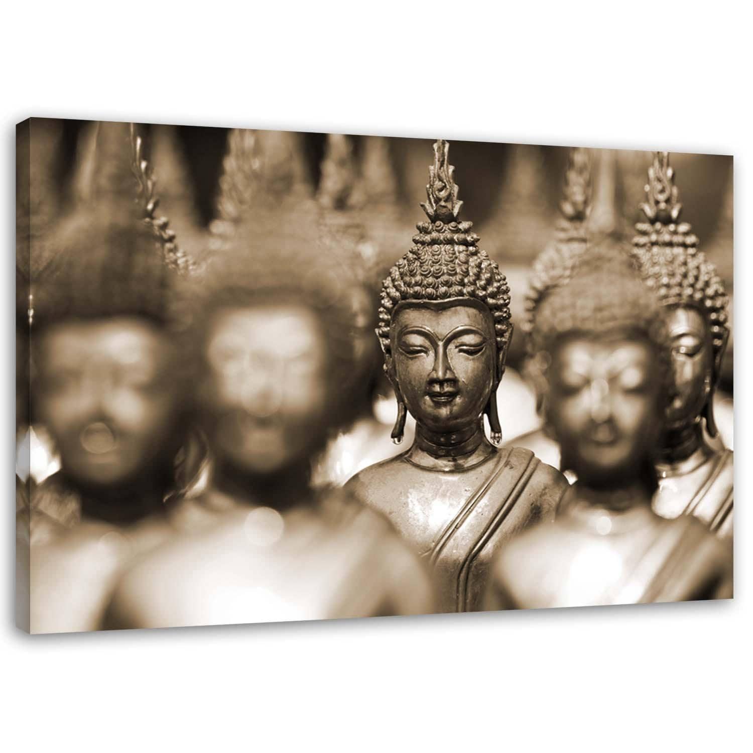 Canvasbillede, Buddha brun Zen