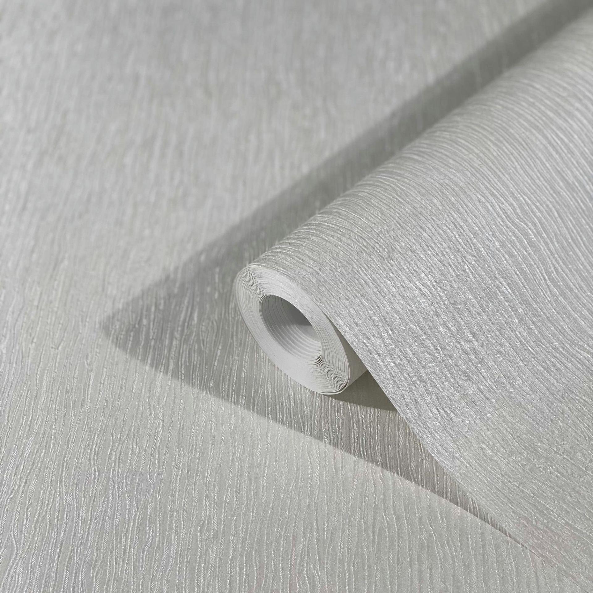 Non-woven tapet med let struktureret effekt i ensfarvet gråt strukturmønster 
