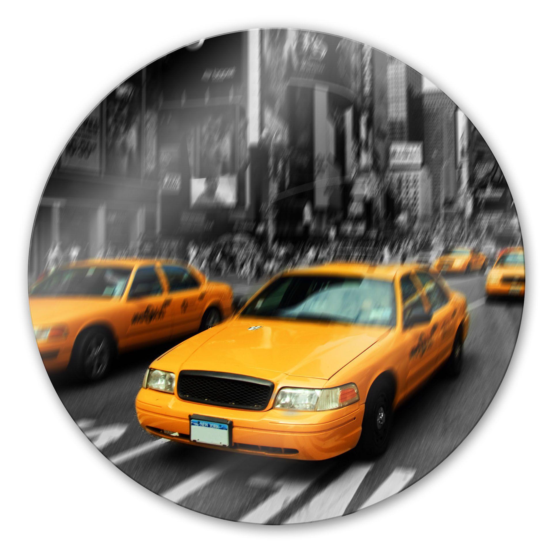 Stampa su vetro Taxi di New York