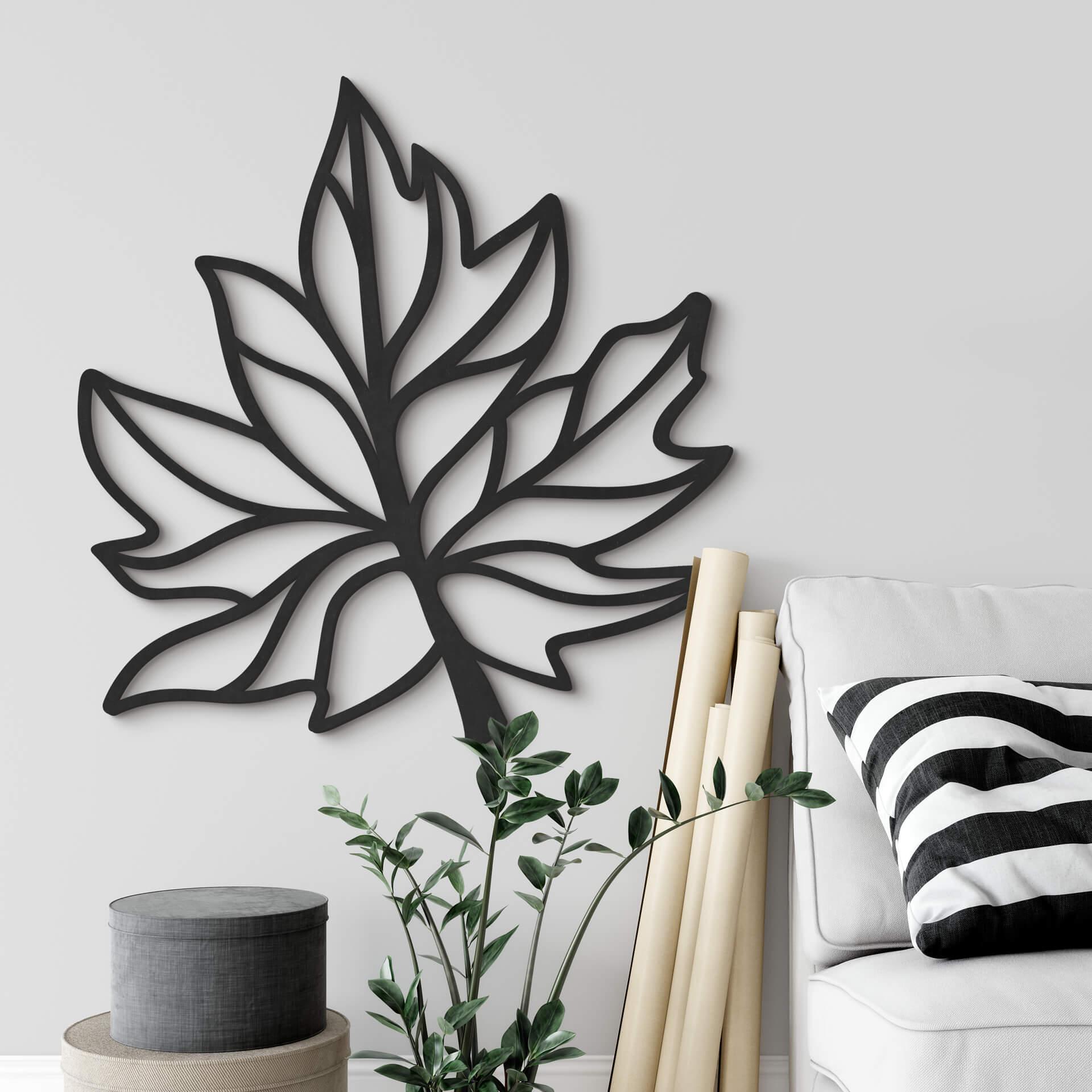 MDF - Decoración en madera - Hoja - Arce curvado