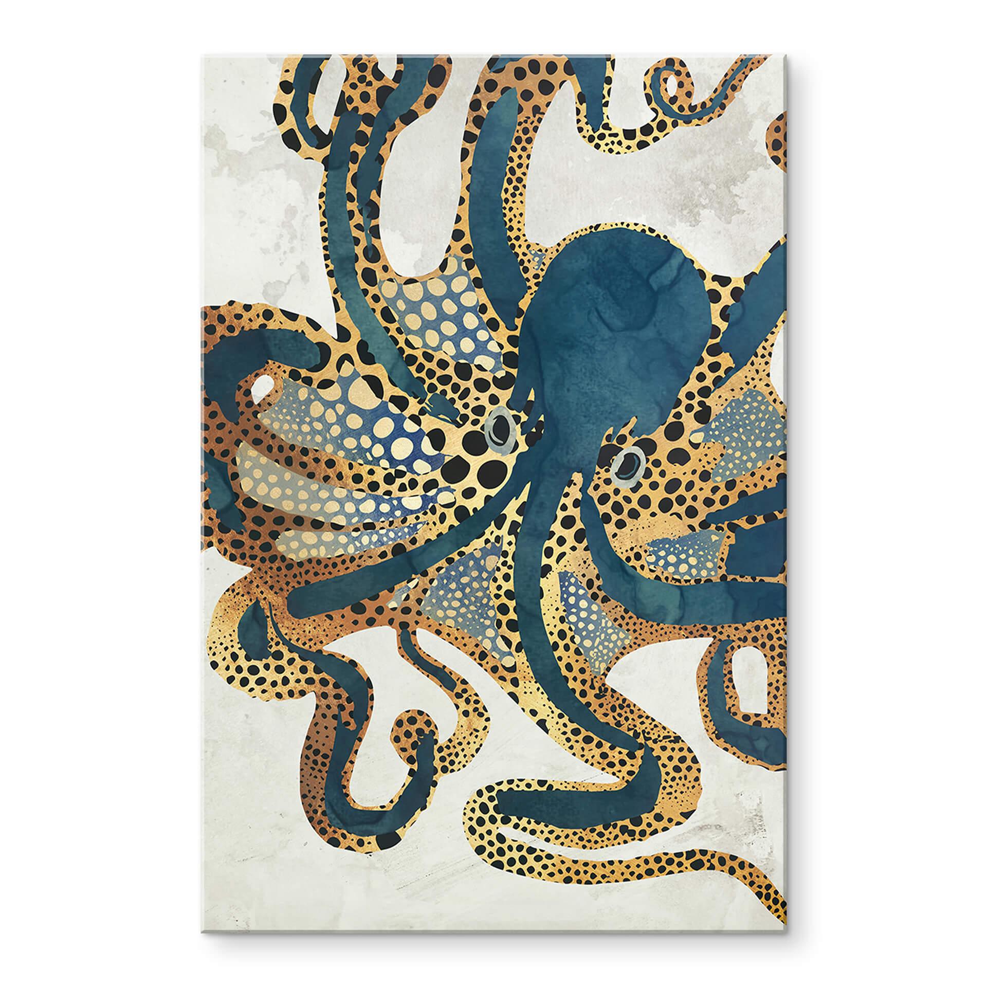 Akrylbillede SpaceFrog Designs - Gylden blæksprutte