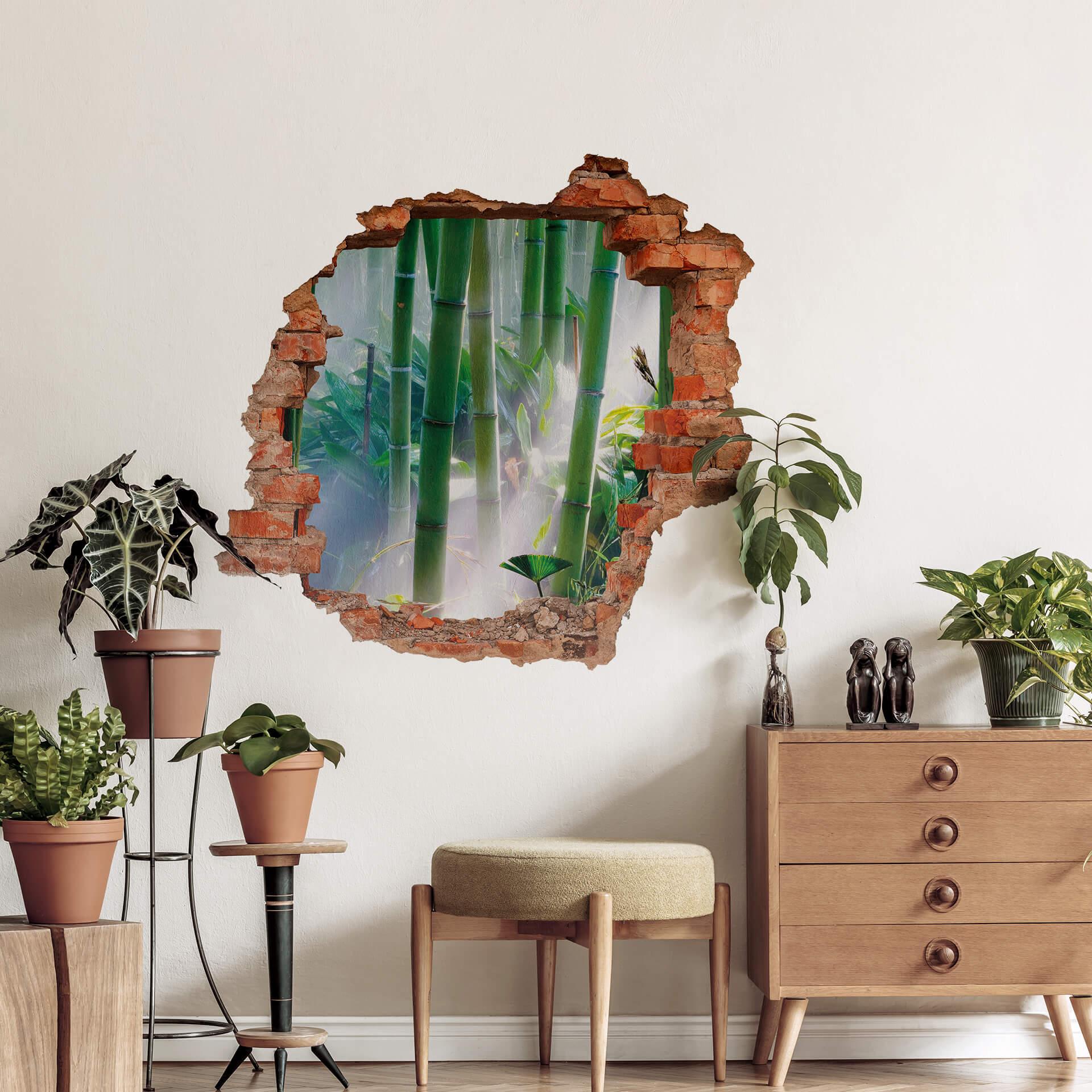 3D Wallsticker med bambusskov