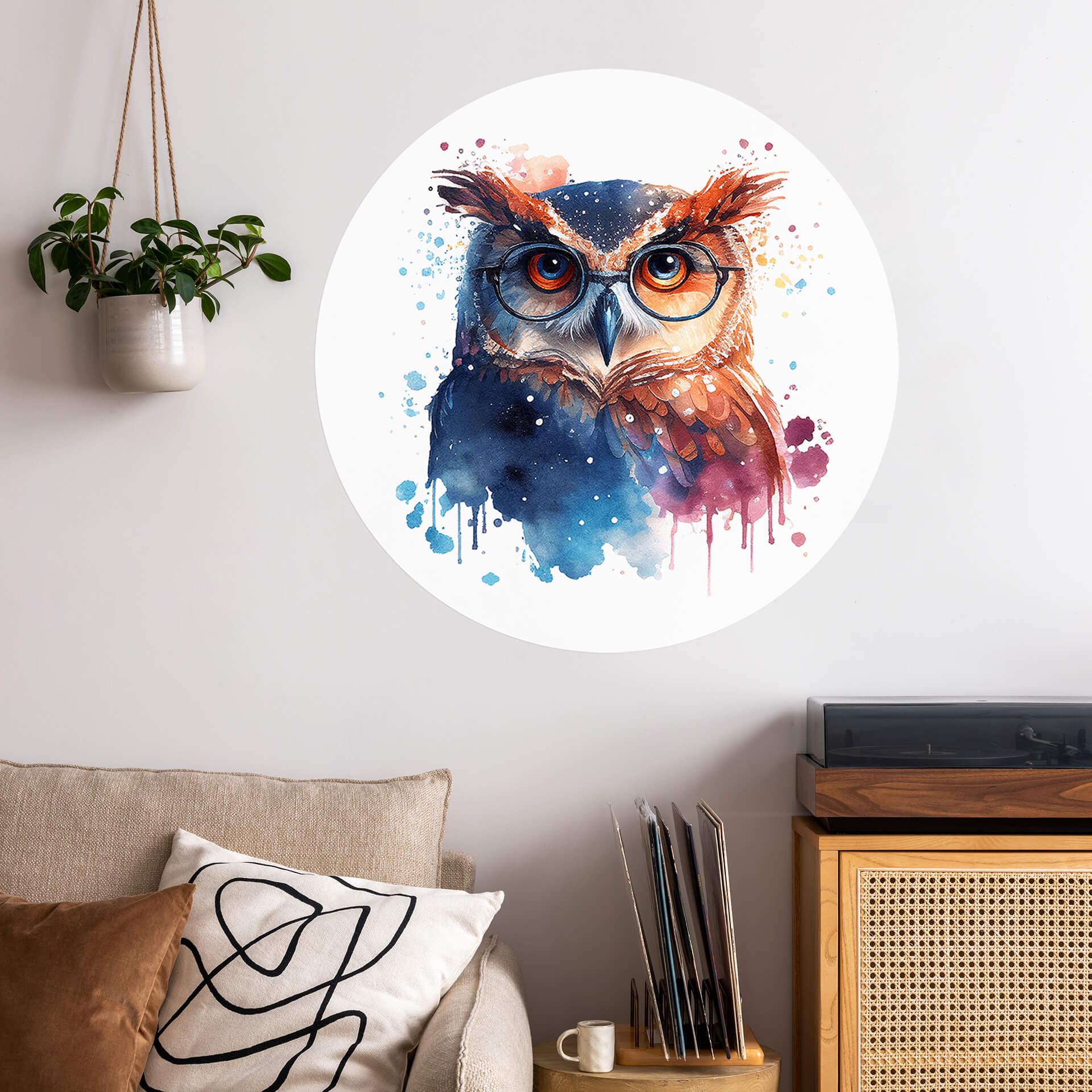 Wall Sticker Heine - Intelligent Owl